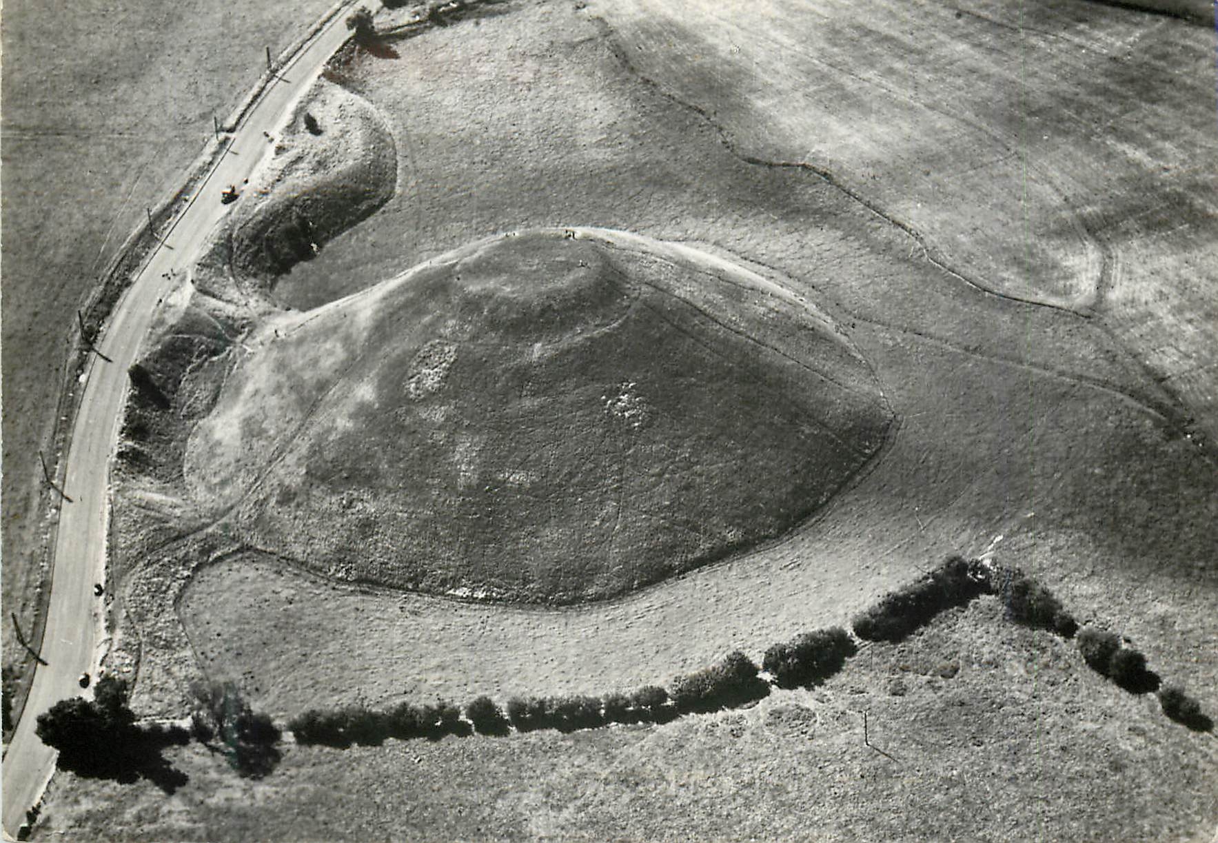 CPM Avebury Wiltshire Aerial View of Silbury Hill