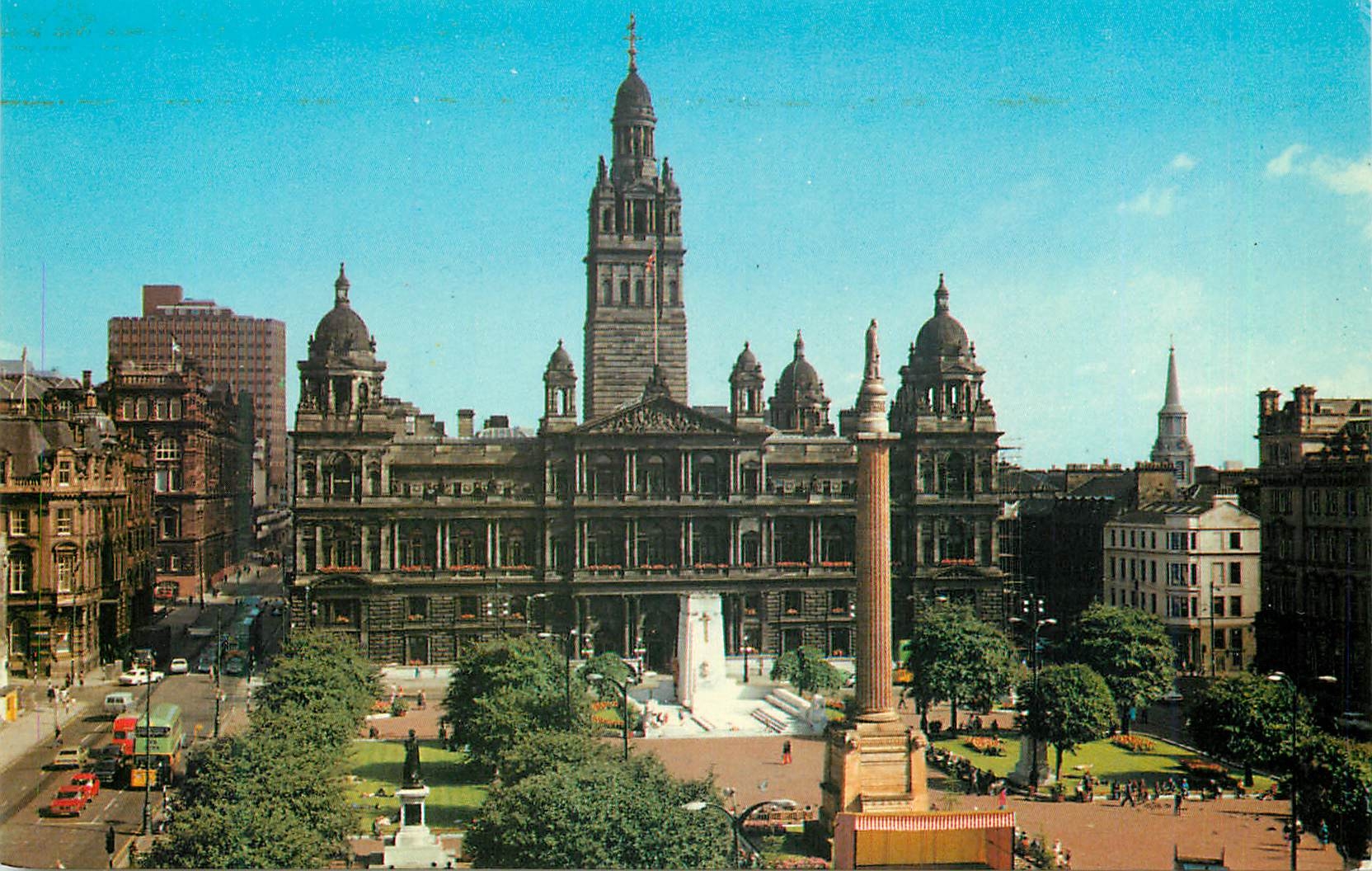 CPM George Square Cenotaph and Municipal Buildings Glasgow