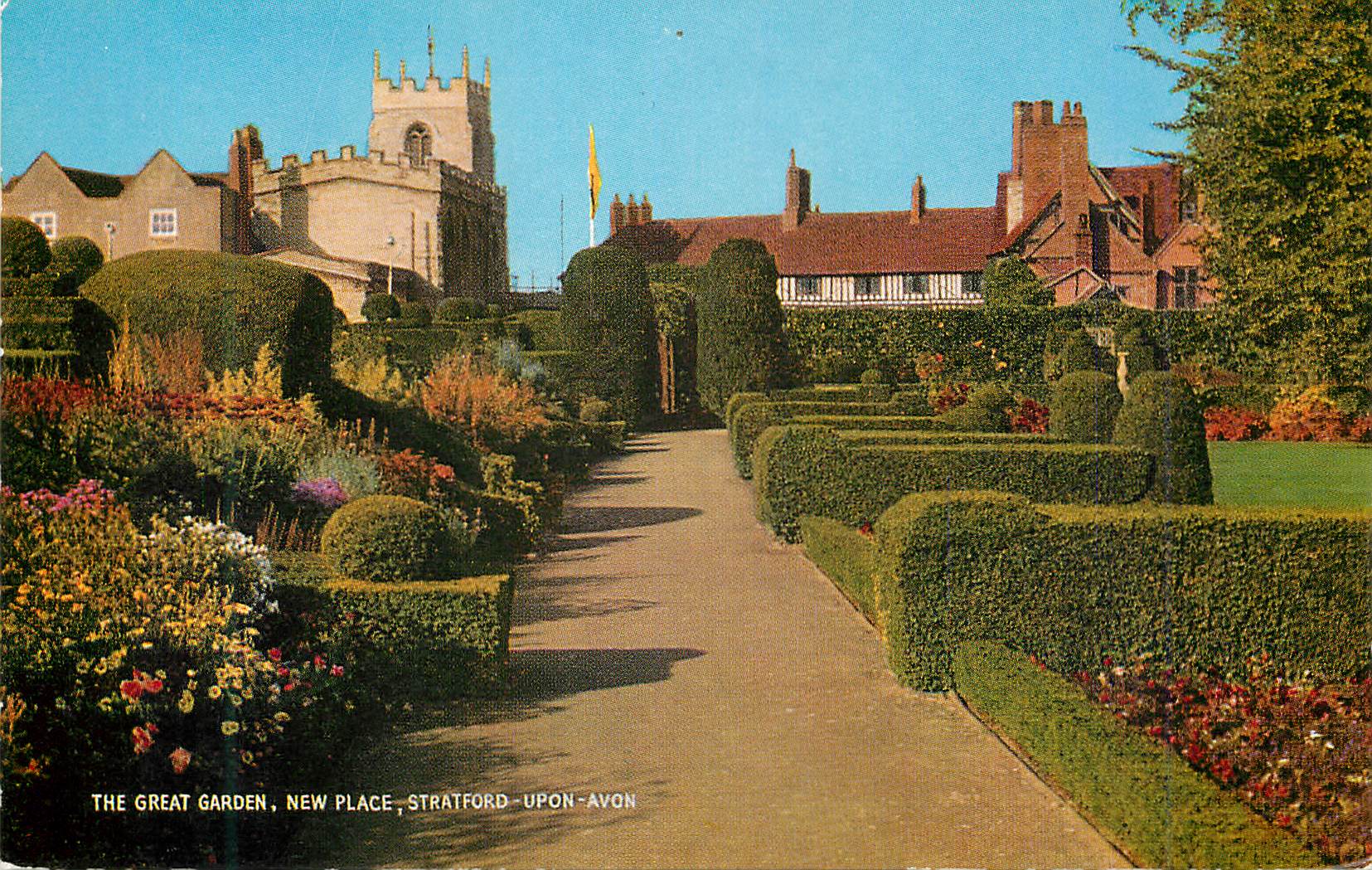 CPM The Great Garden New Place Stratford-Upon-Avon
