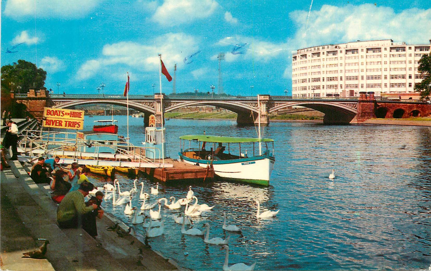 CPM River Trent and Bridge Nottingham Bateaux