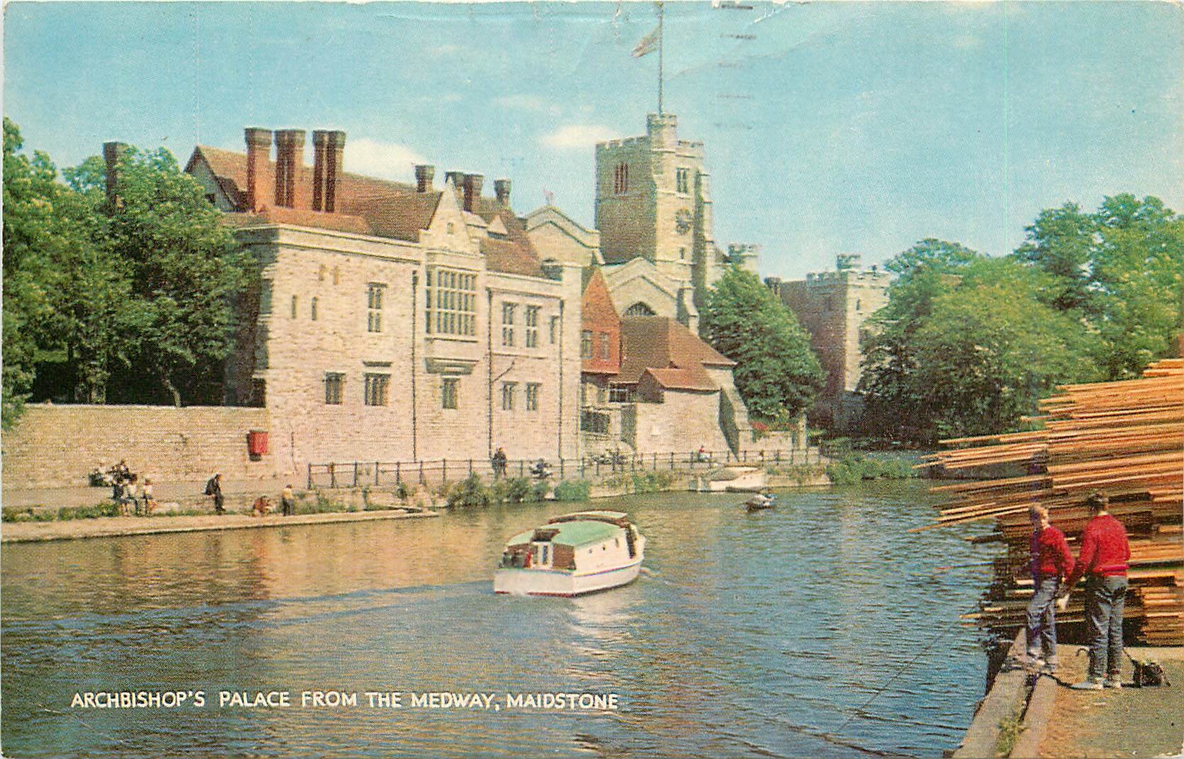 CPM Archbishop's Palace From the Medway Maidstone
