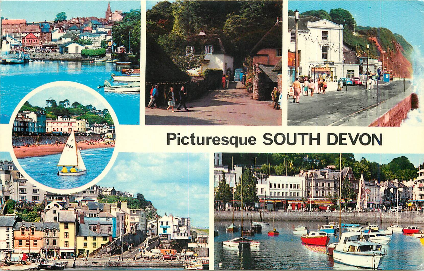 CPM Picturesque South Devon Kingsbridge Brixham Cockington Teignmouth Dawlish