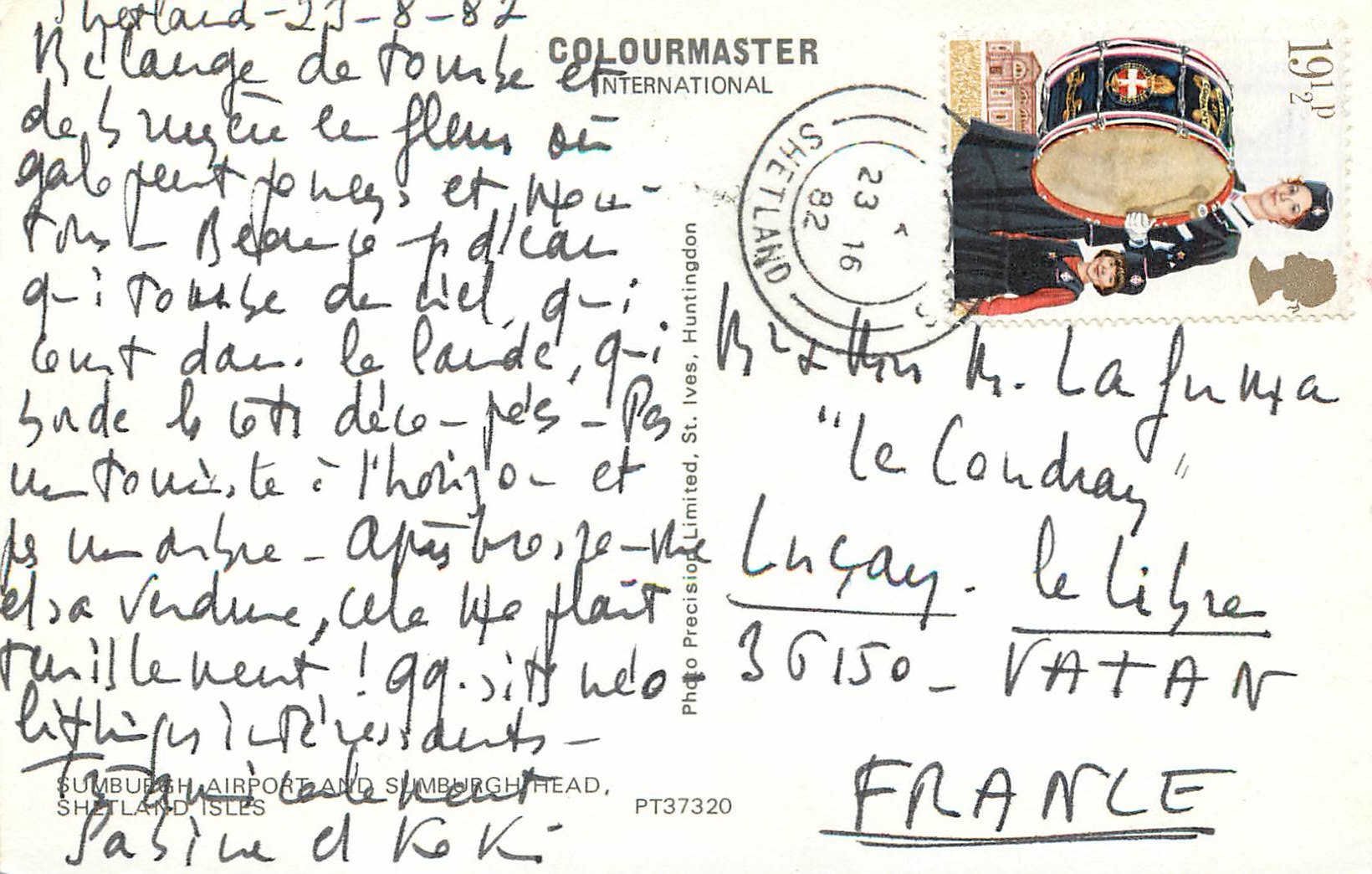 CPM Sumburgh Airport and Sumburgh Head Shit Land Isles — Rückseite