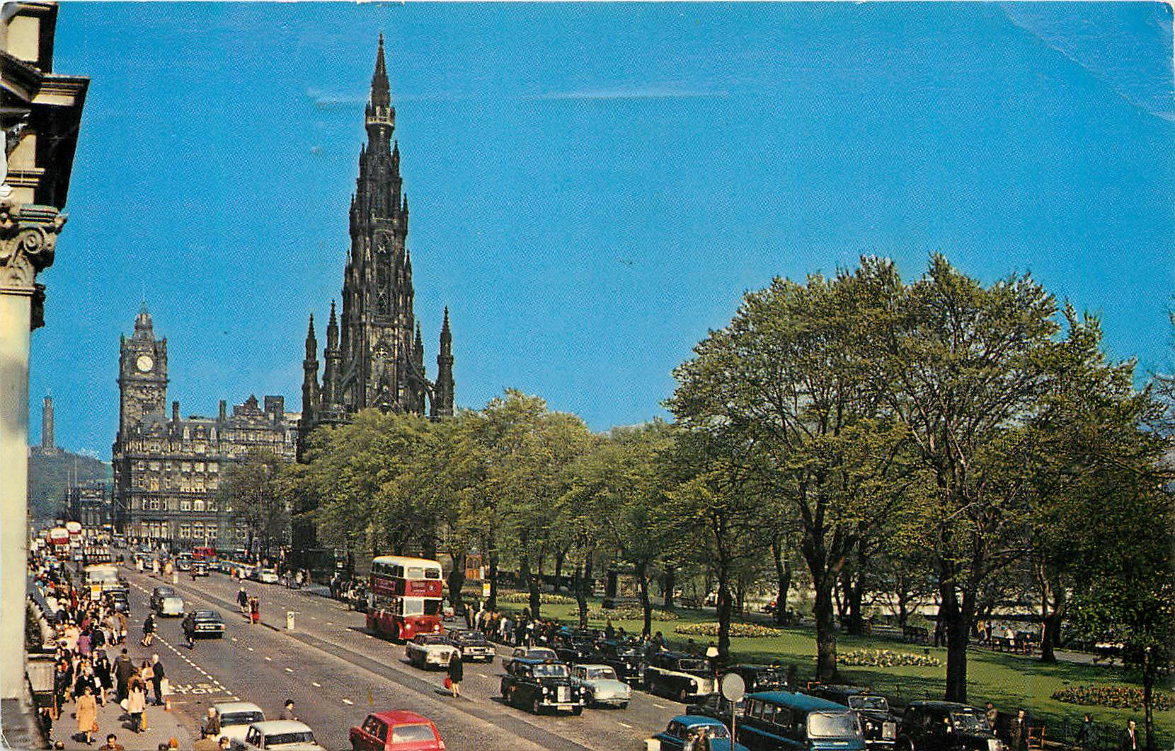 CPM Edinburgh Scotland The view from the centre of Princes Street looking east