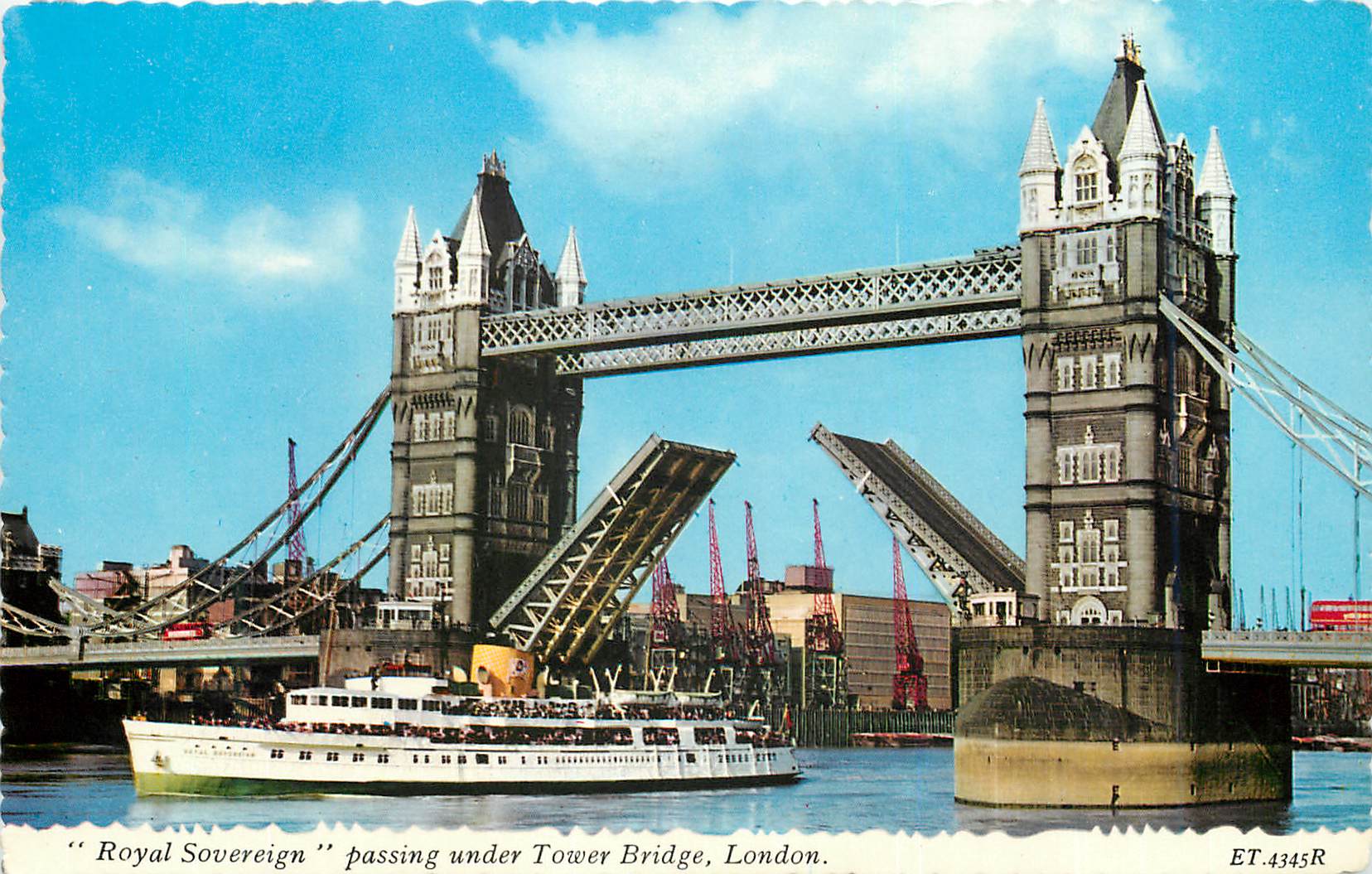 CPM Royal Sovereign passing under Tower Bridge London Bateau