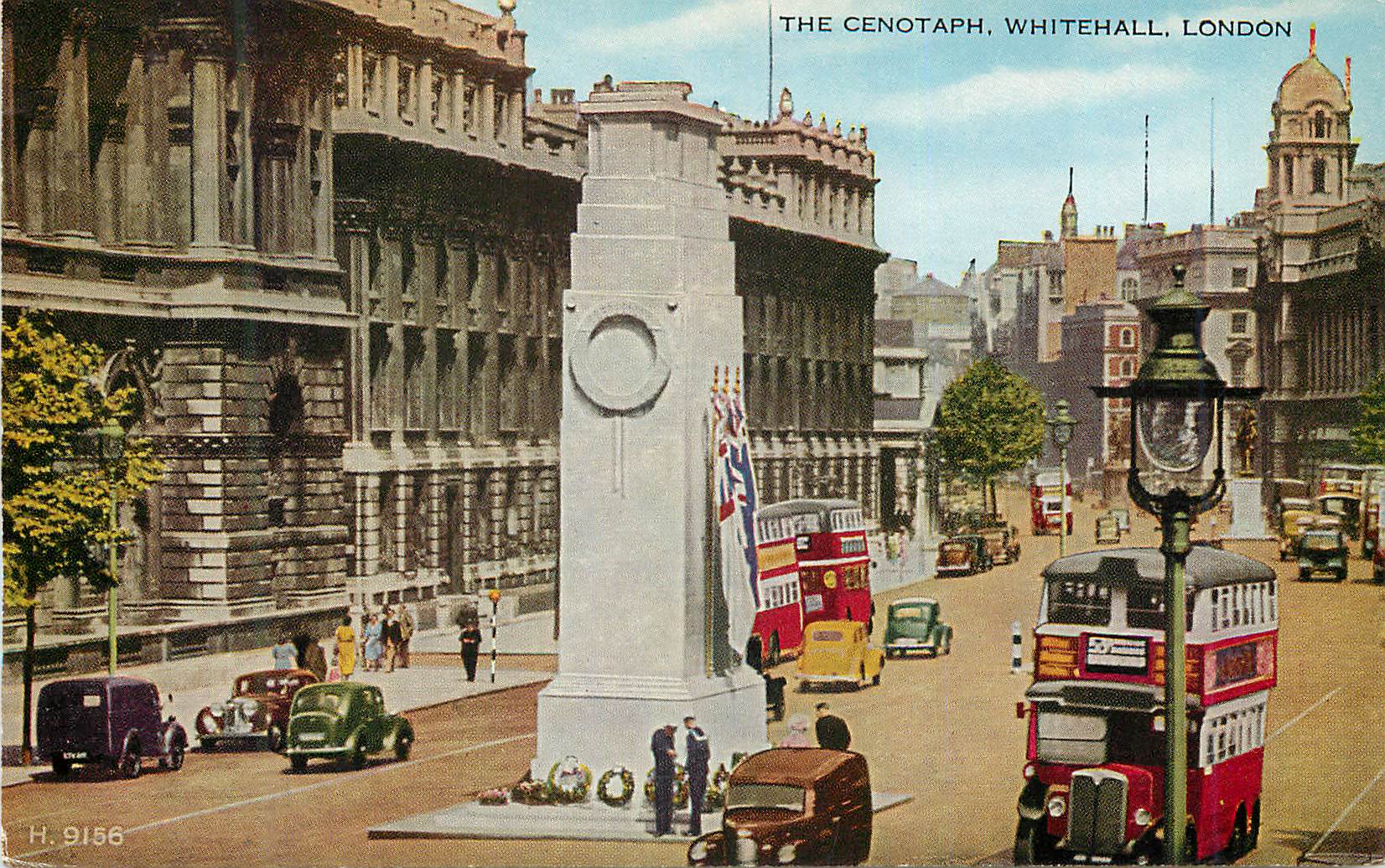 CPM The Cenotaph Whitehall London Autobus
