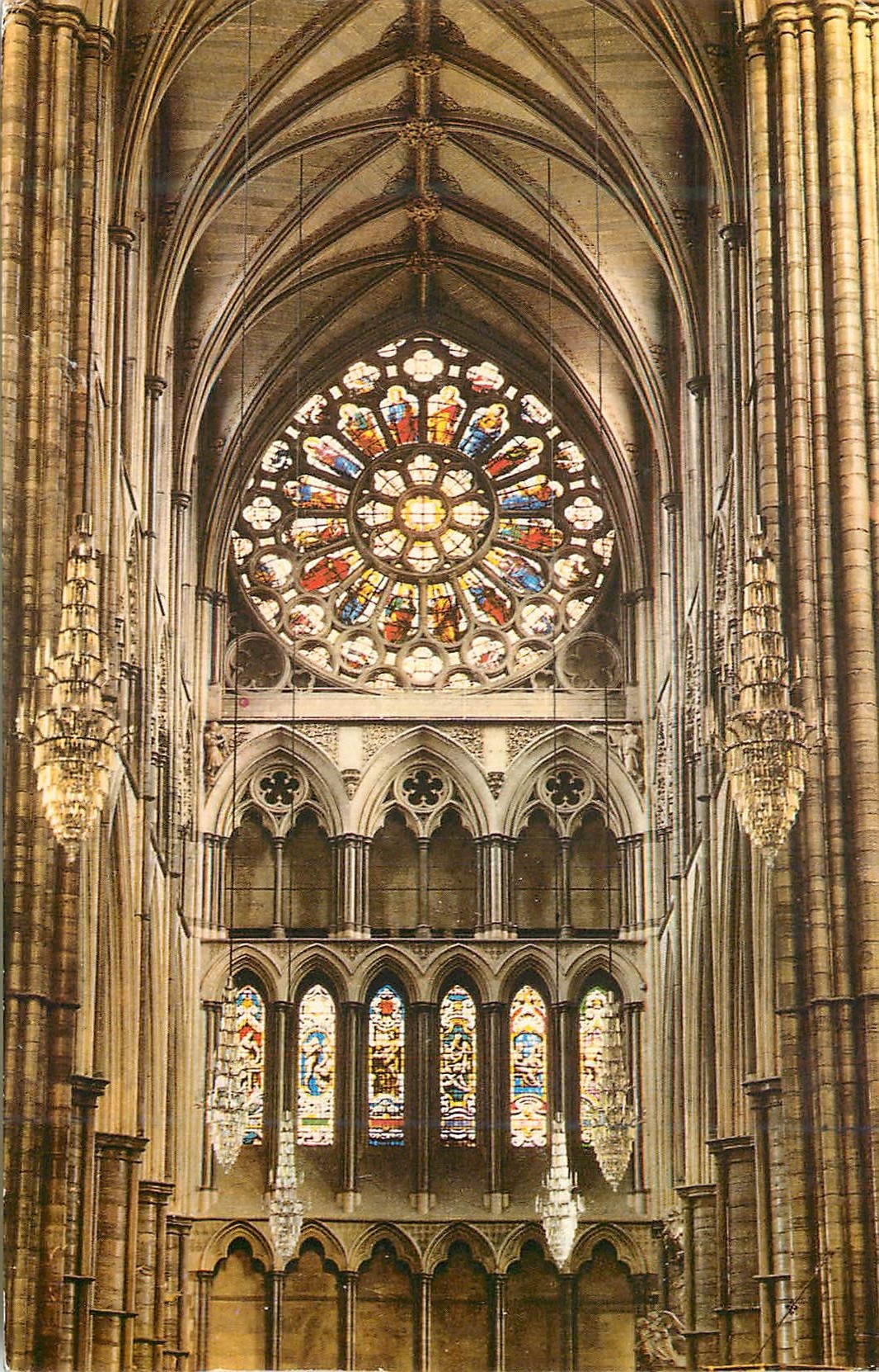 CPM Westminster Abbey The North Rose Window London
