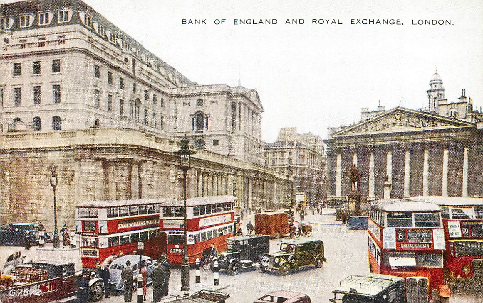 CPM Bank of England and Royal Exchange London Autobus