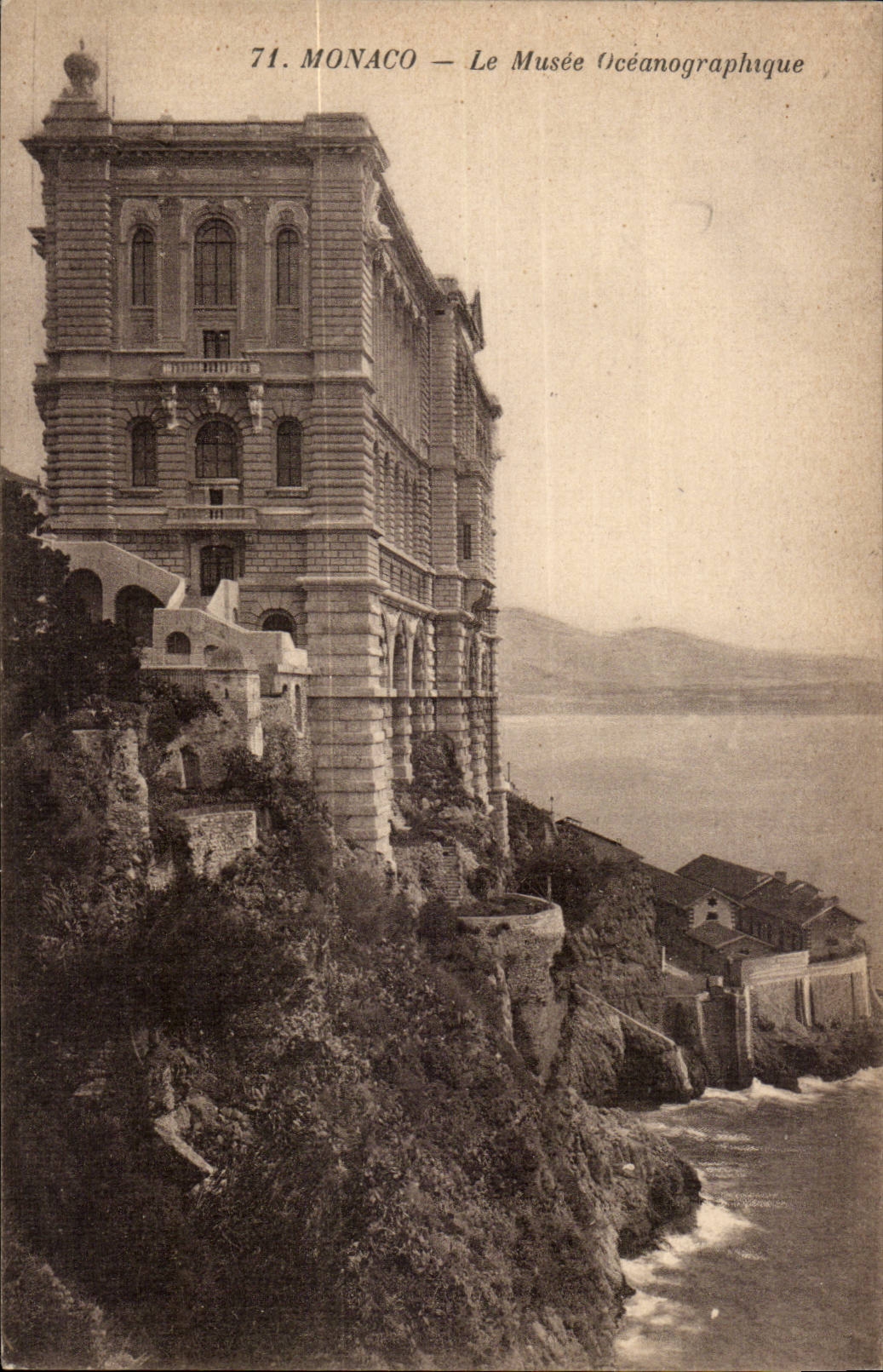 Monaco — Le Musée Océanographique — éditeur Roslan et Rencand, Nice, n°71