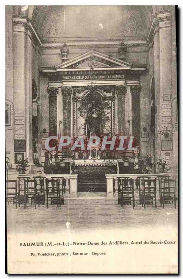 Saumur CPA Notre DAme des Ardilliers Autel du SAcre Coeur