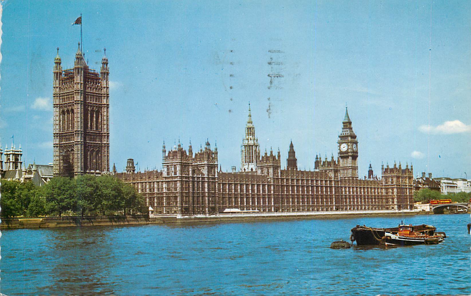 Houses of Parliament, London — Natural Colour Series n°182 — The Photographic Greeting Card Co. Ltd., London