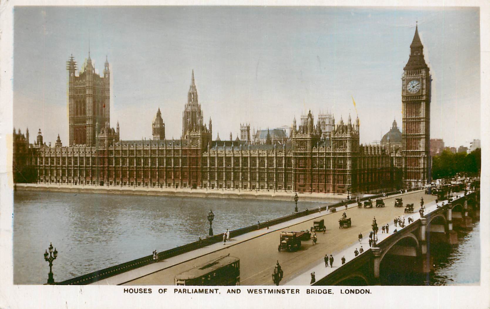 Houses of Parliament, and Westminster Bridge, London — Gillingham, 31 juillet 1956