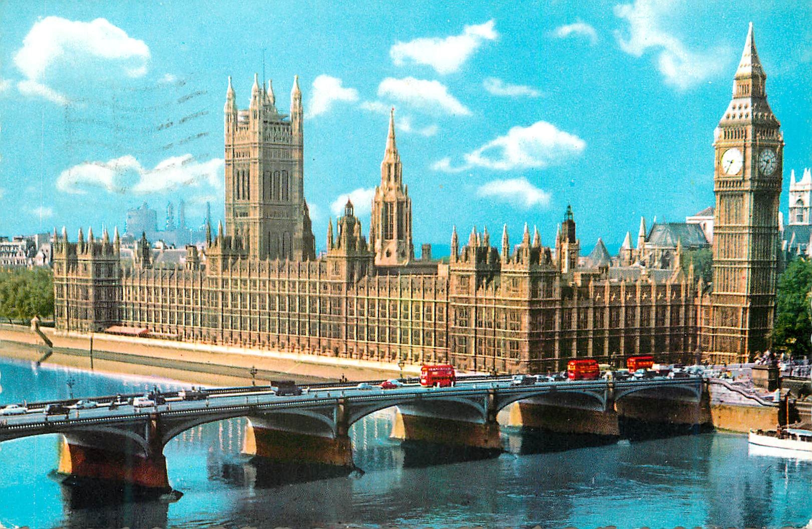 CPM Big Ben Houses of Parliament London 