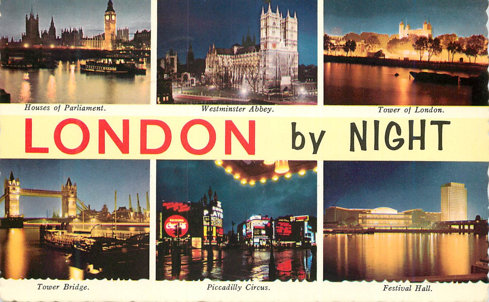 London by Night — Valentine Printers & Publishers, n° ET.5352R
