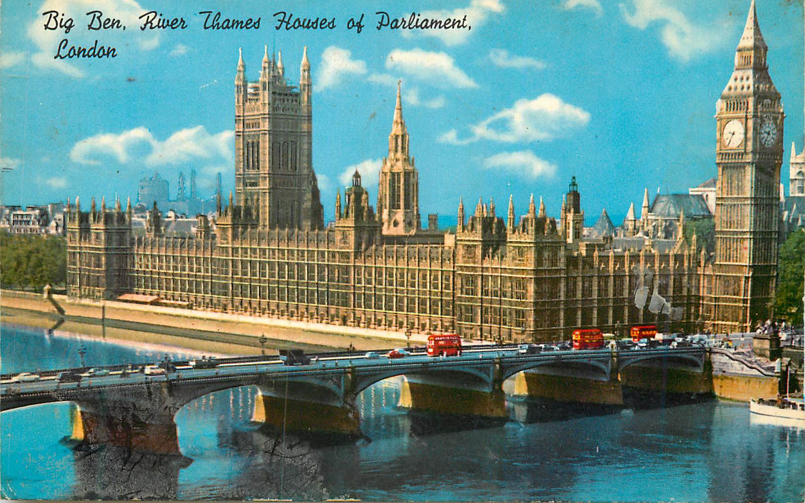 Big Ben, River Thames, Houses of Parliament, London — Young's Photo Reproductions, LD 28