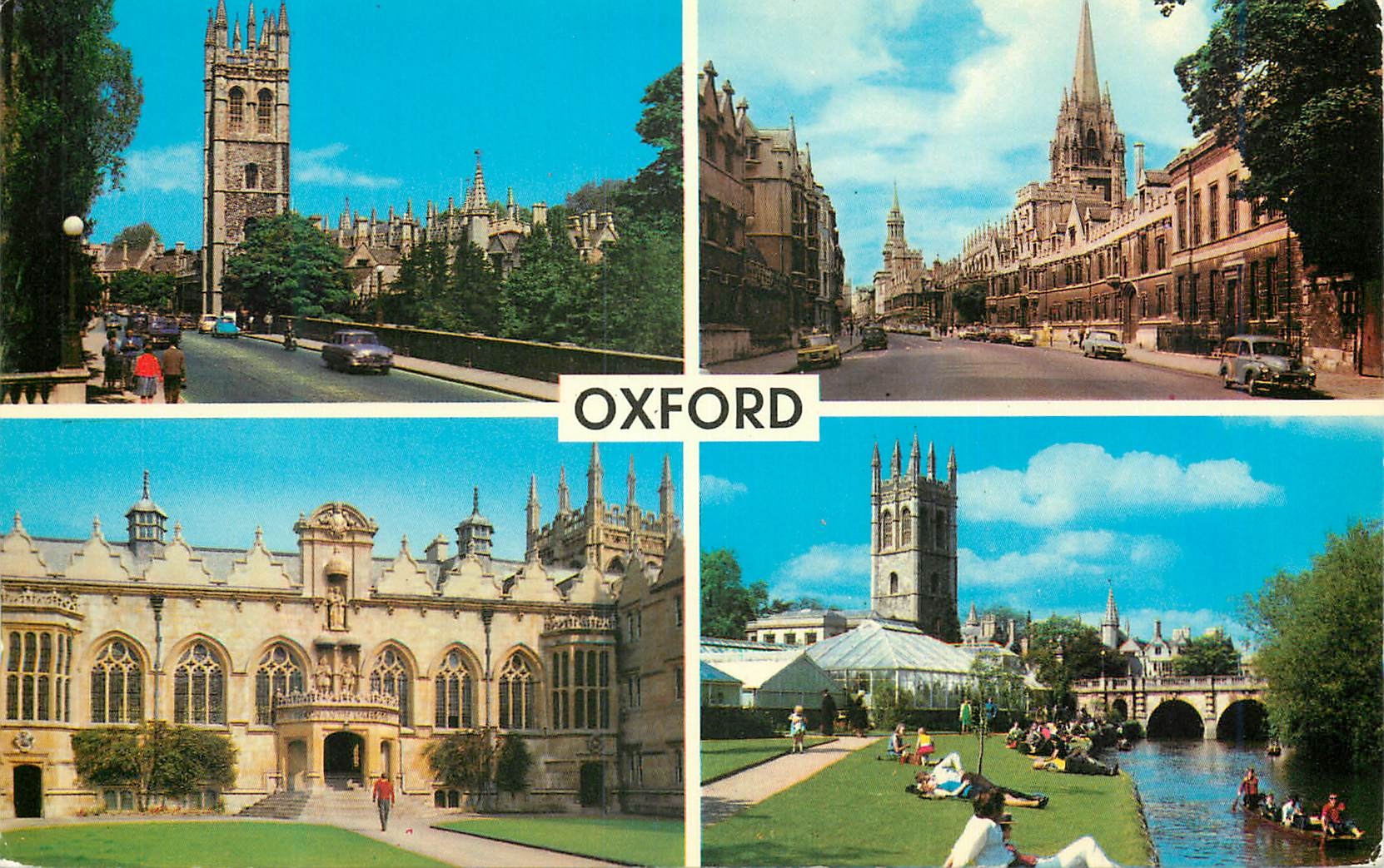 CPM Oxford Magdalen College The High Oriel College Magdalen Bridge 