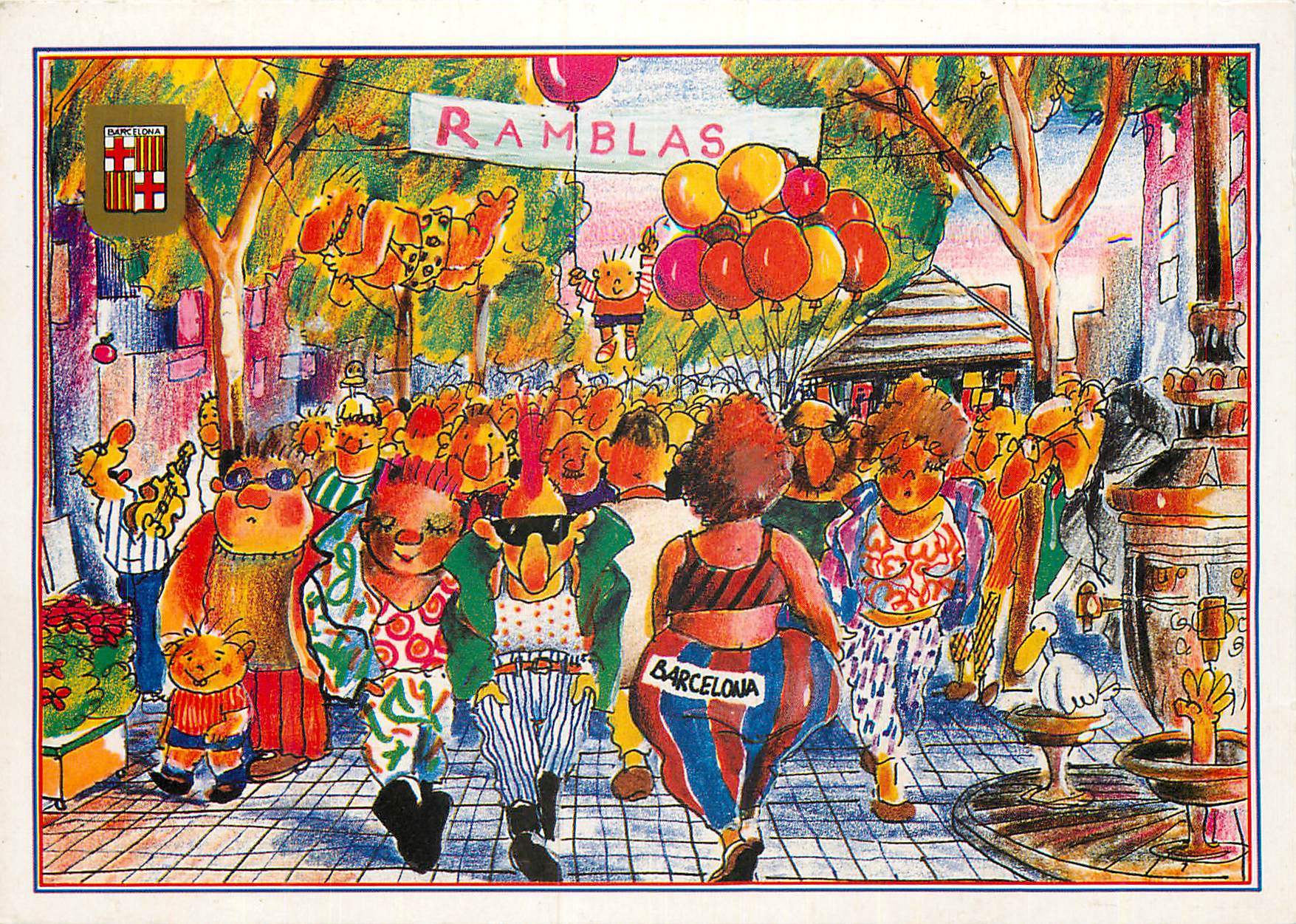 CPM Dibujos Animados Escudo de Orio Ramblas 