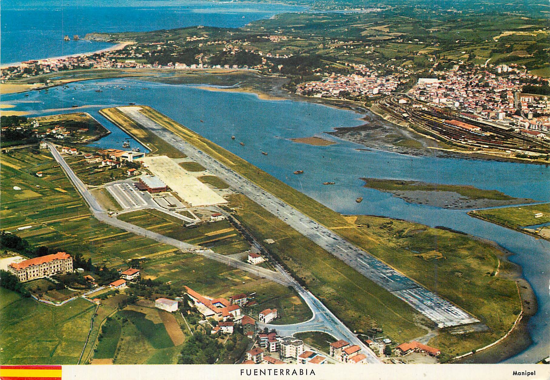CPM Airport au fond Hendaye 