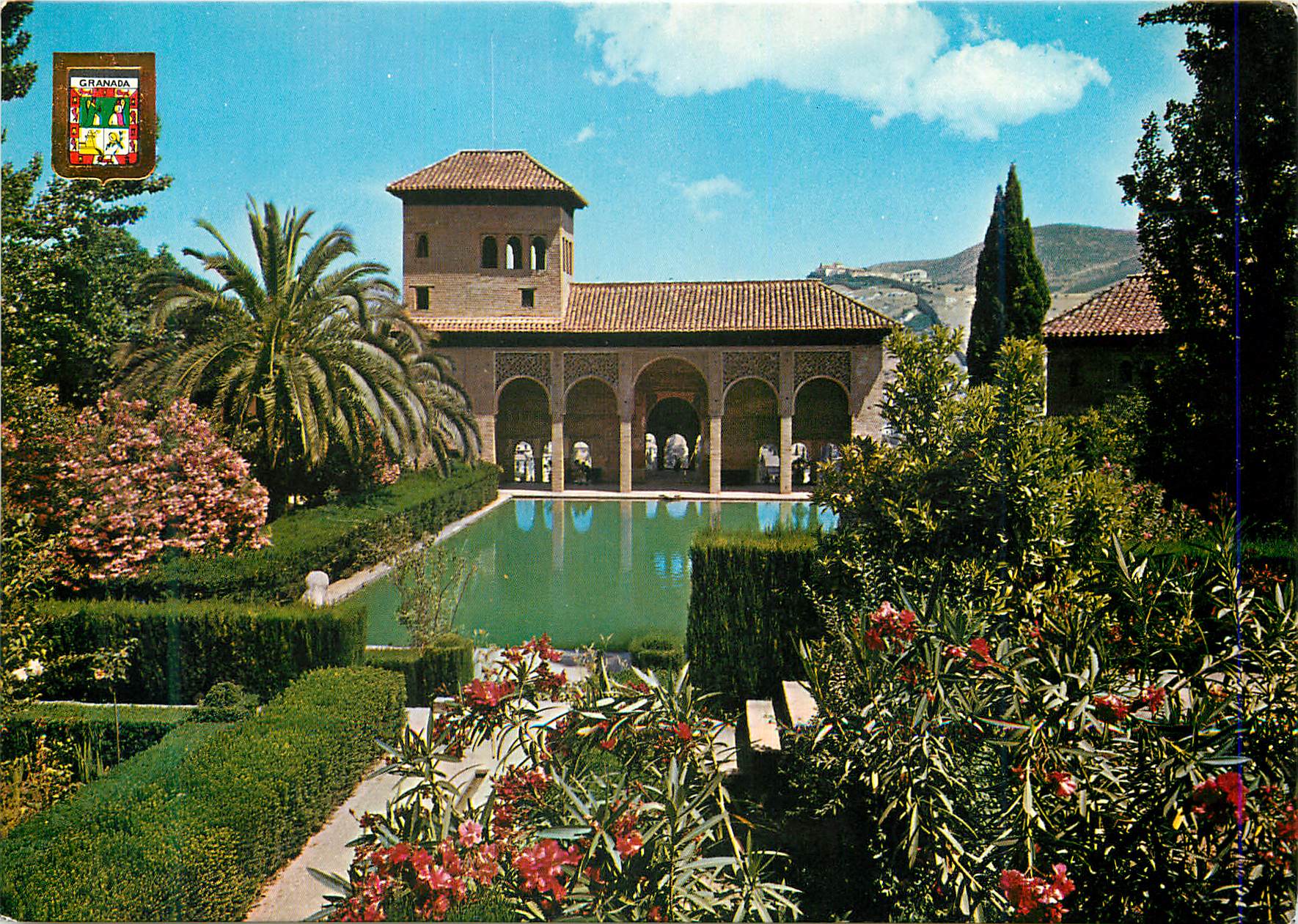 CPM Granada Alhambra Tour des Damas et Jardins du Partial 