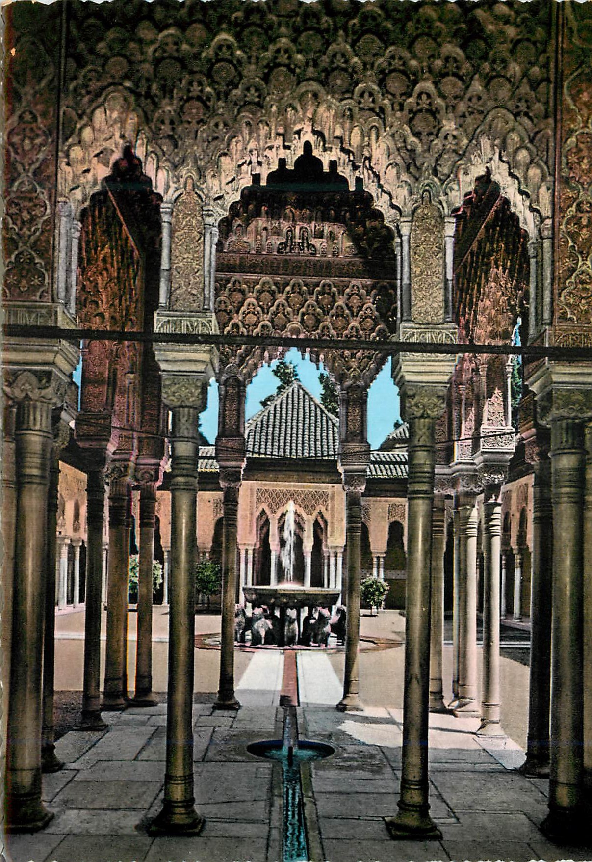 CPM Granada Alhambra Patio des Lions 