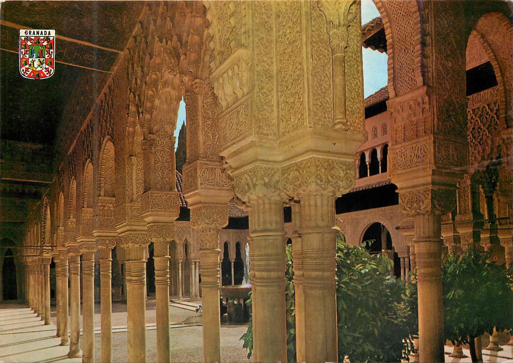 CPM Granada Alhambra Patio des Lions 