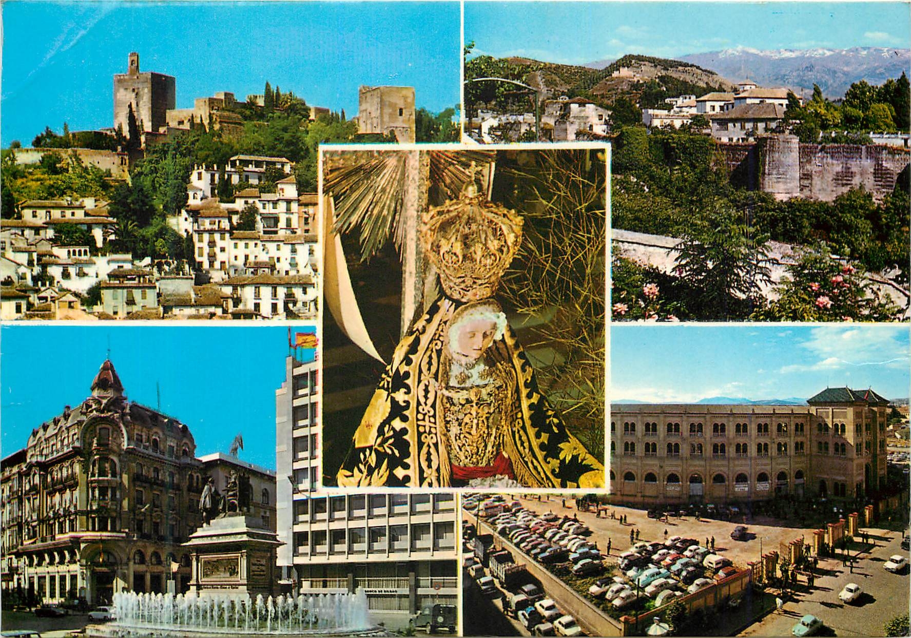 CPM Granada Ciudad Vierge des Anguastias vues cite 
