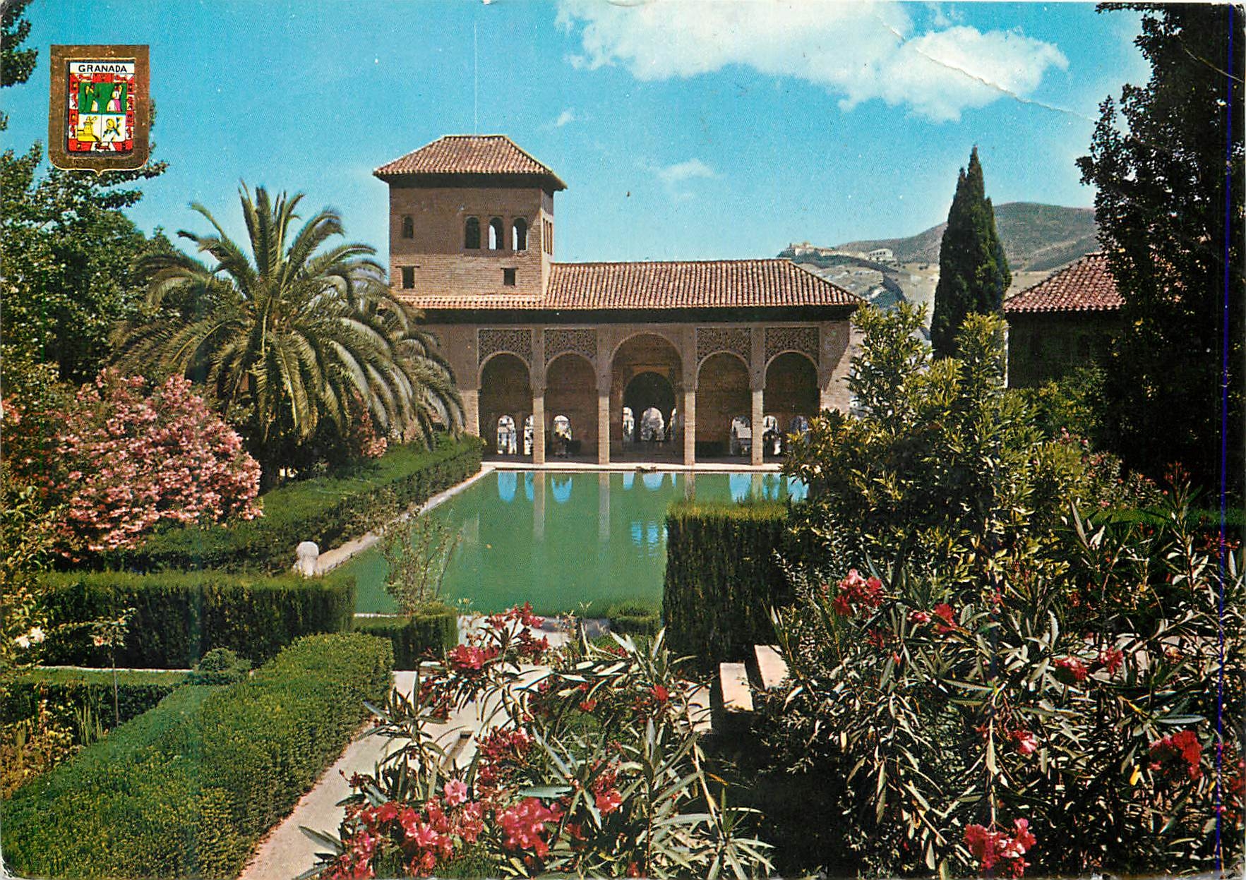 CPM Granada Alhambra Tour des Damas et Jardins du Partial 