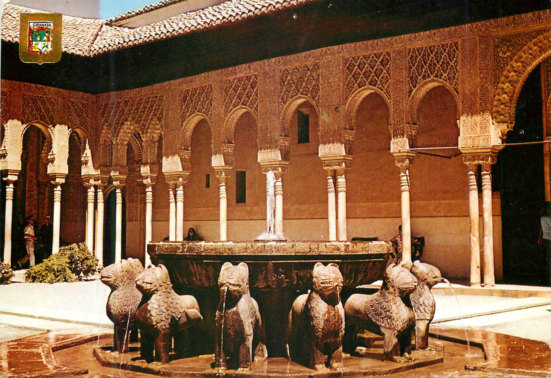 CPM Granada Alhambra Patio de Los Leones 