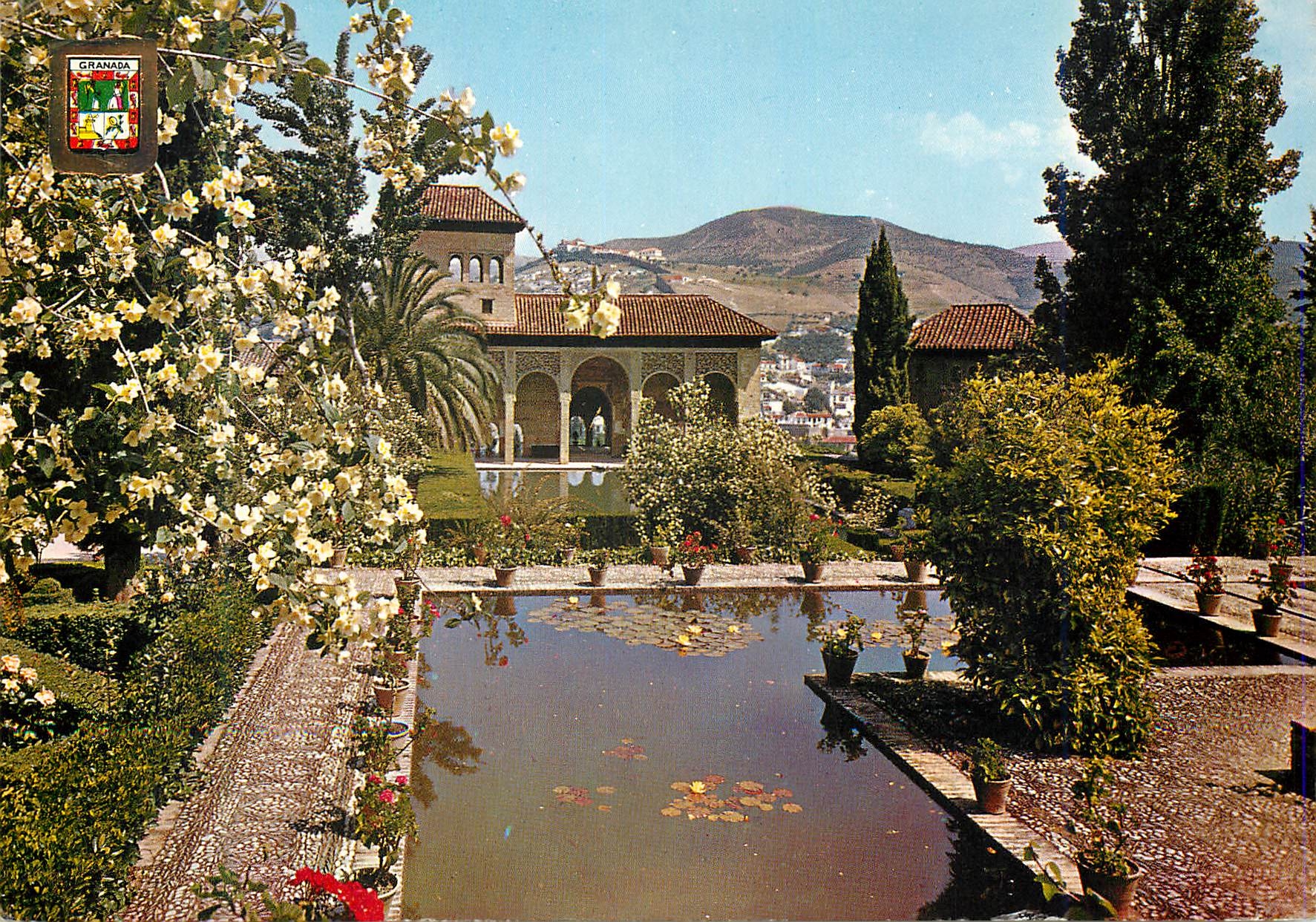 CPM Granada Alhambra Jardins du Portal 