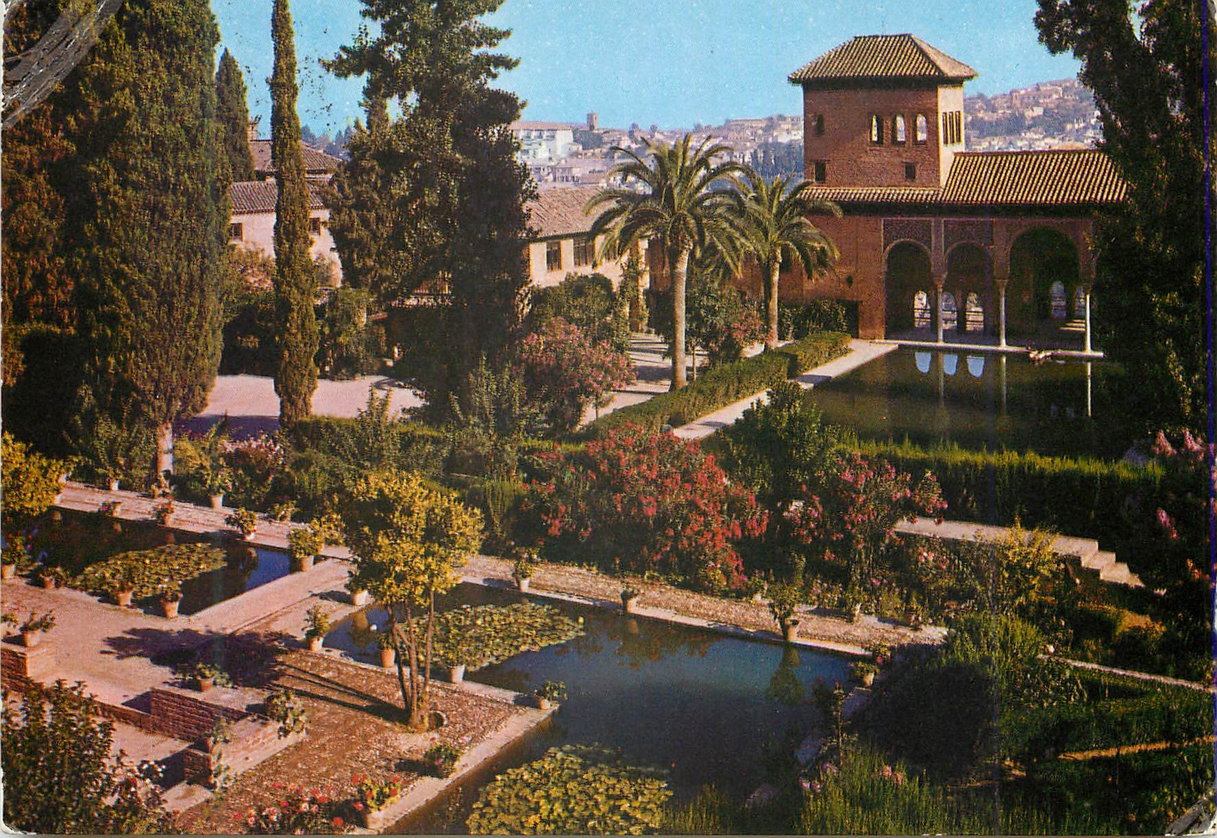 CPM Granada Alhambra Tour des Dames et Jardins du Partal 