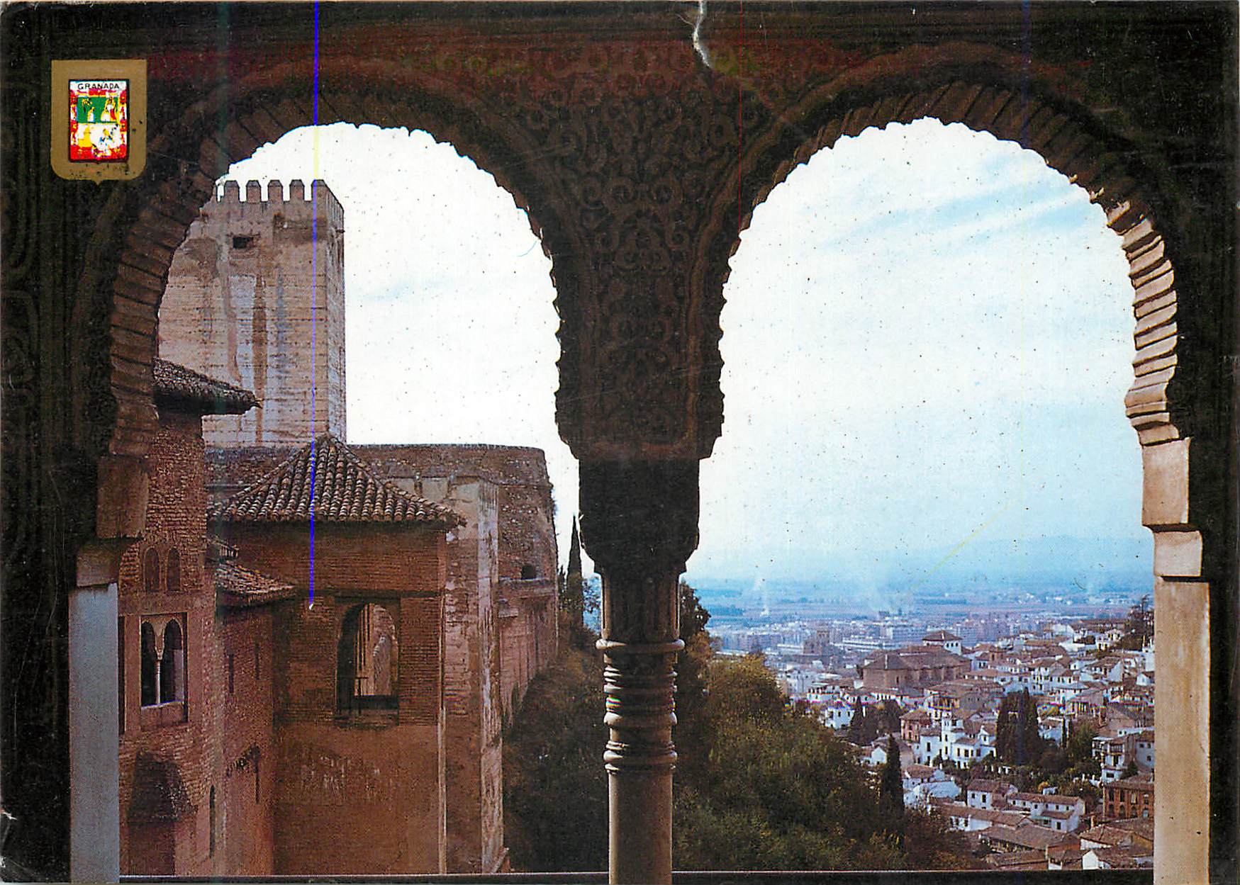 CPM Granada Alhambra Vues depuis la Salle des Ambassadeurs 