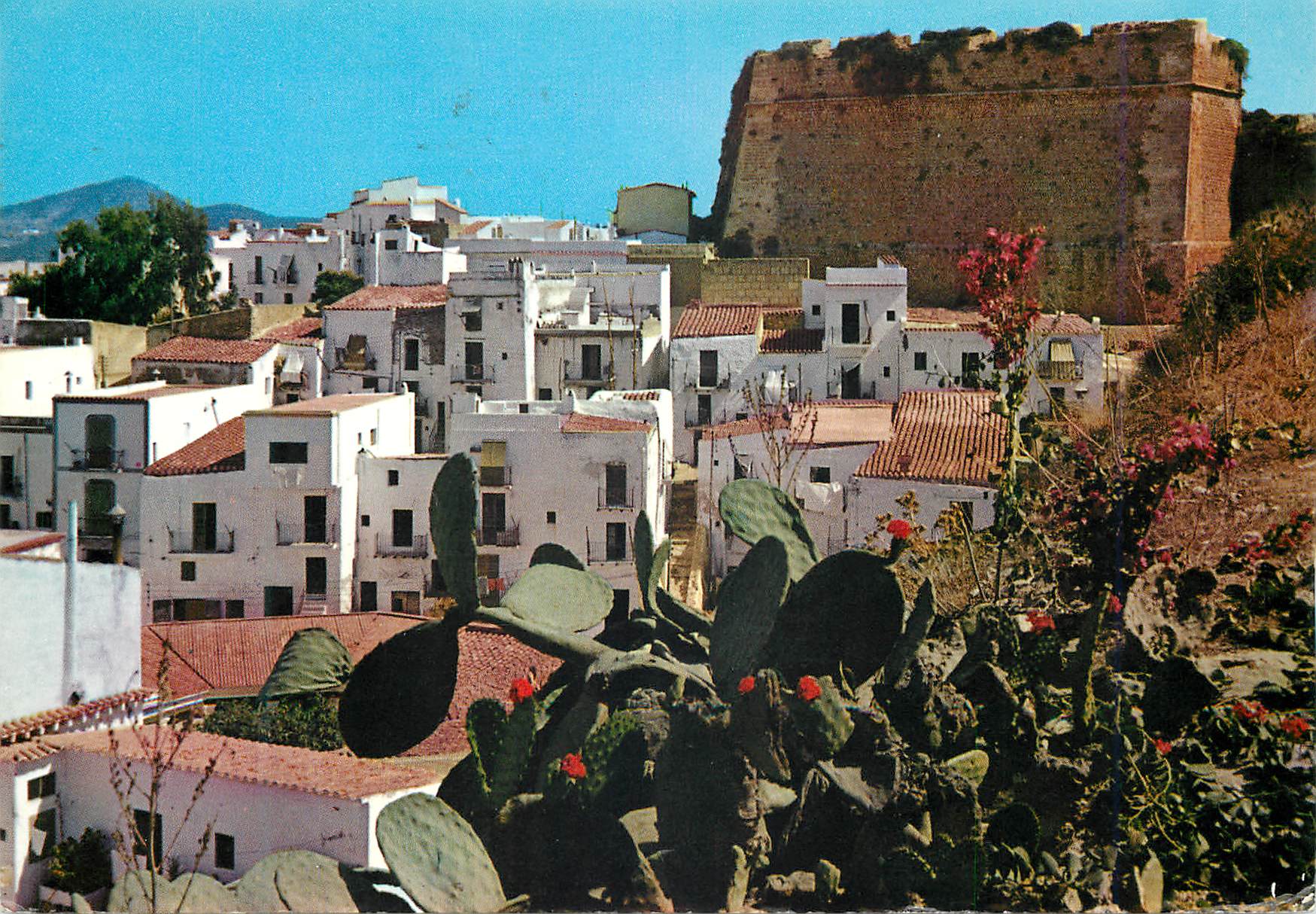 Palma de Mallorca — vue sur le château et les maisons blanches — NEVCOLOR 94