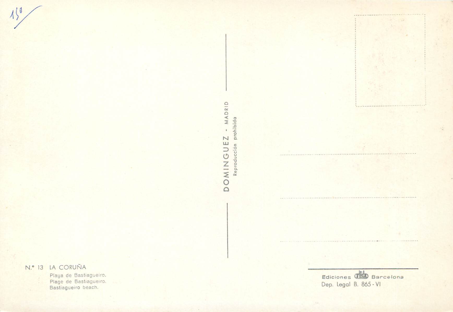 CPM La Coruna  — Back