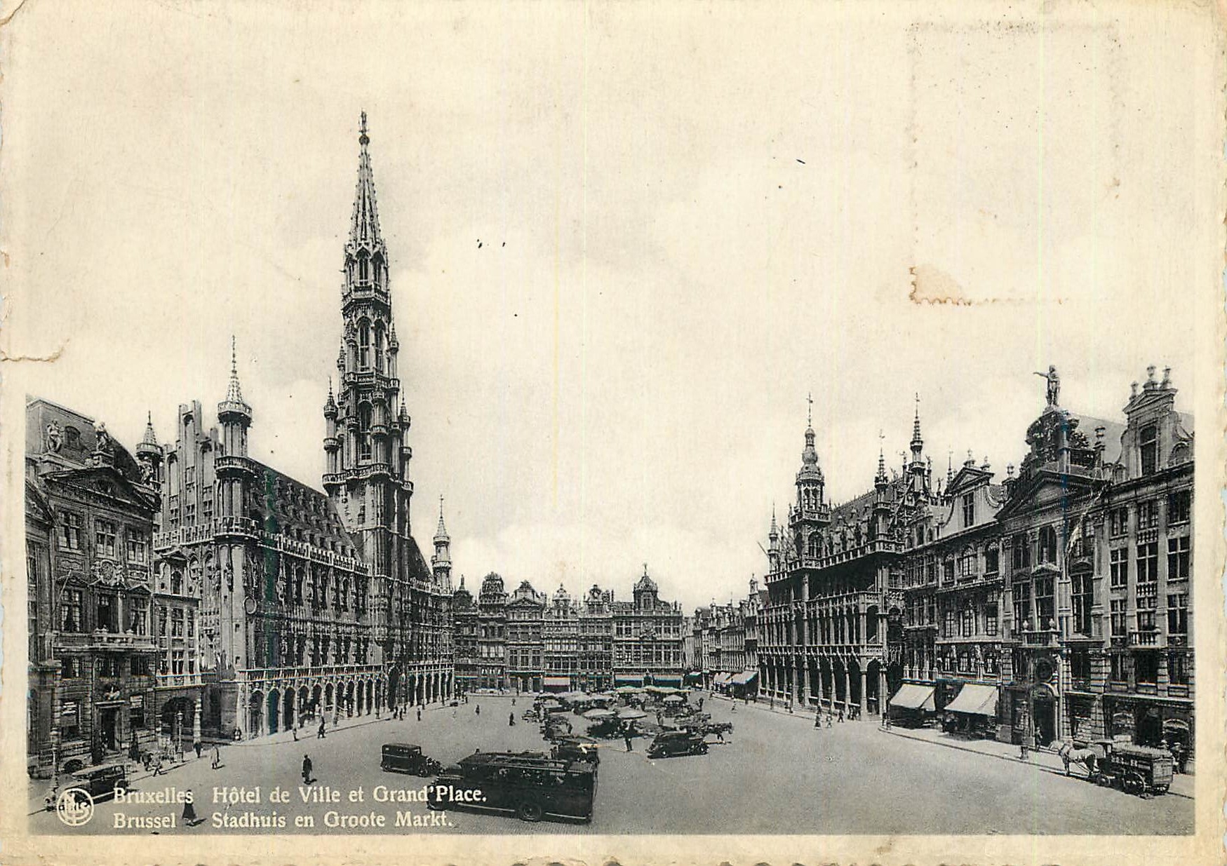 CPM Bruxelles Hotel de Ville et Grand Place 