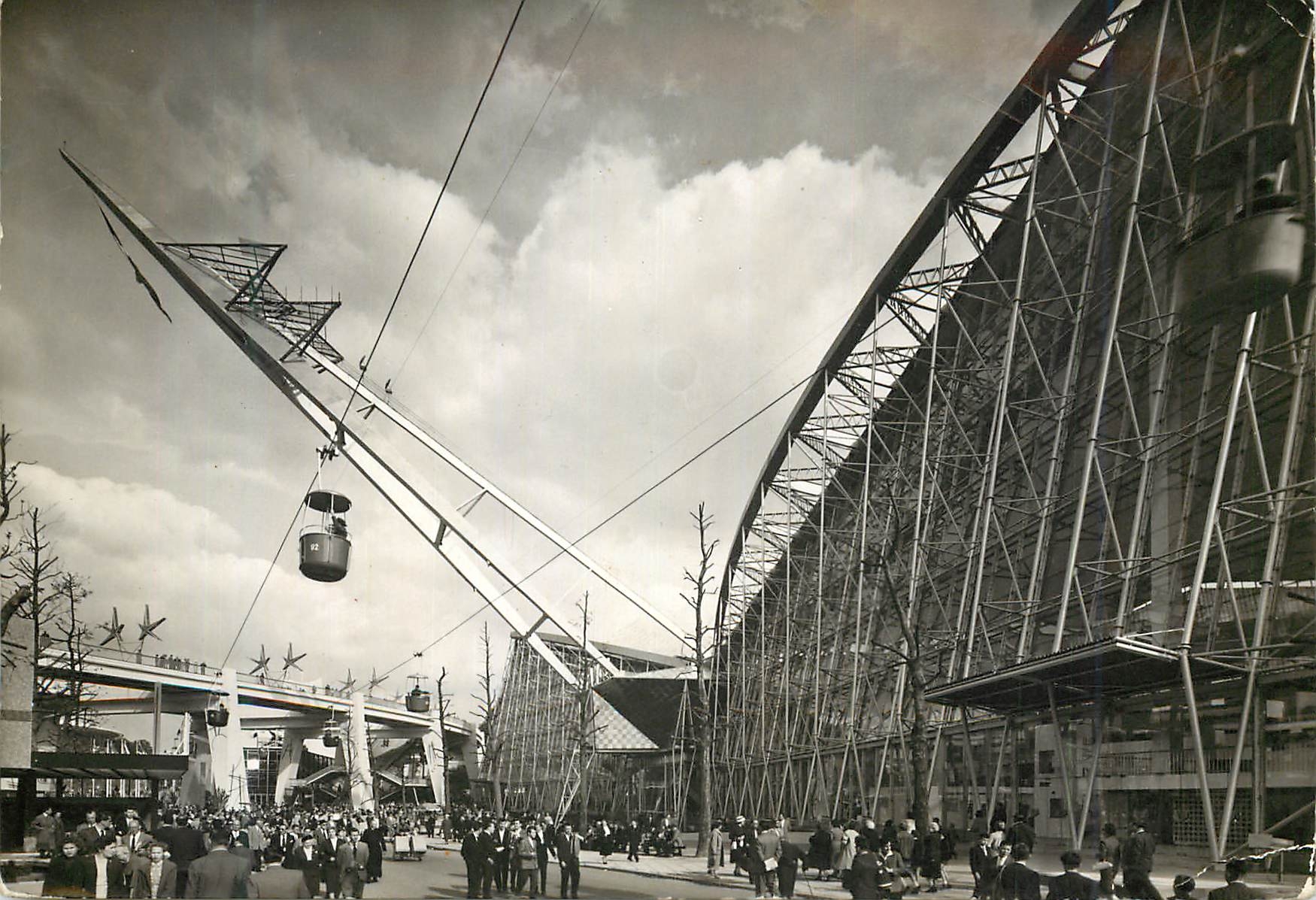 CPM Exposition Universelle de Bruxelles Le pavillon de la France 