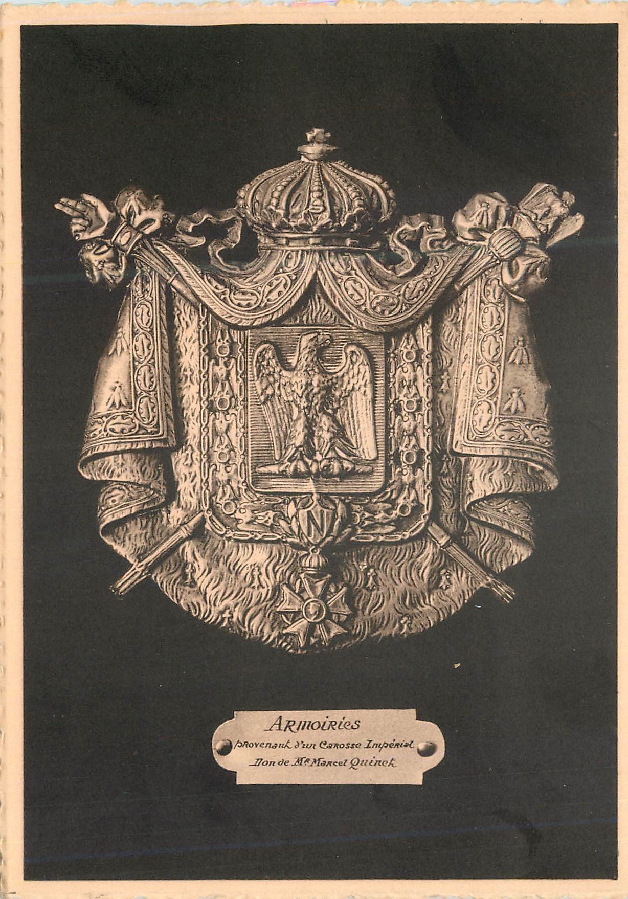 CPM Le Caillou quartier general de Napoleon a Waterloo Armoiries 