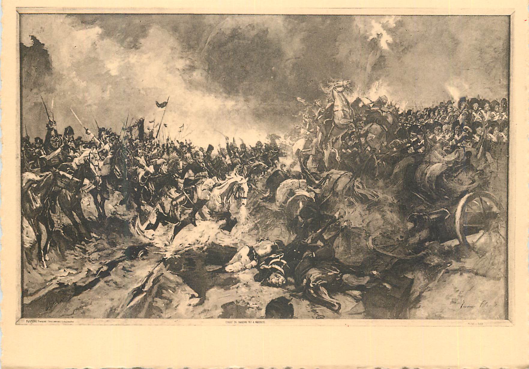 CPM Le Caillou quartier general de Napoleon a Waterloo Tableau de Flameng 