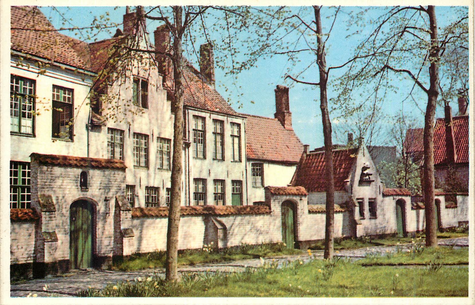 CPM Bruges Un coin du Beguinage 
