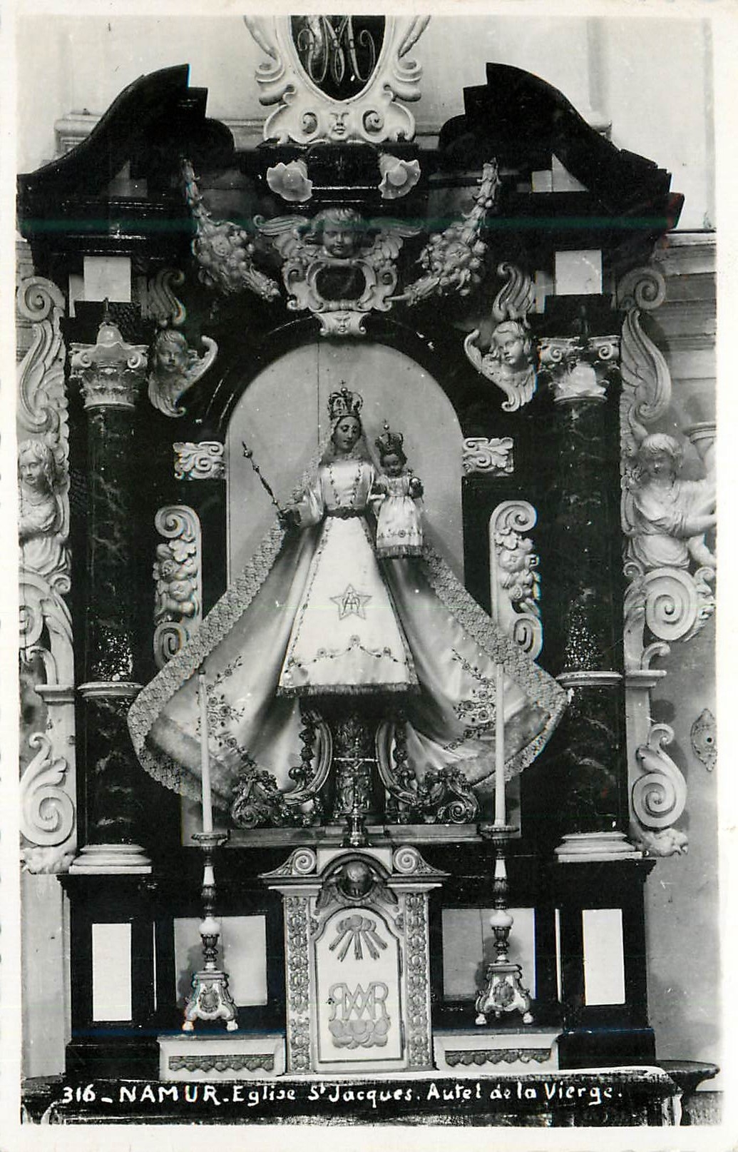 CPM Namur Eglise St Jaques Autel de la Vierge 
