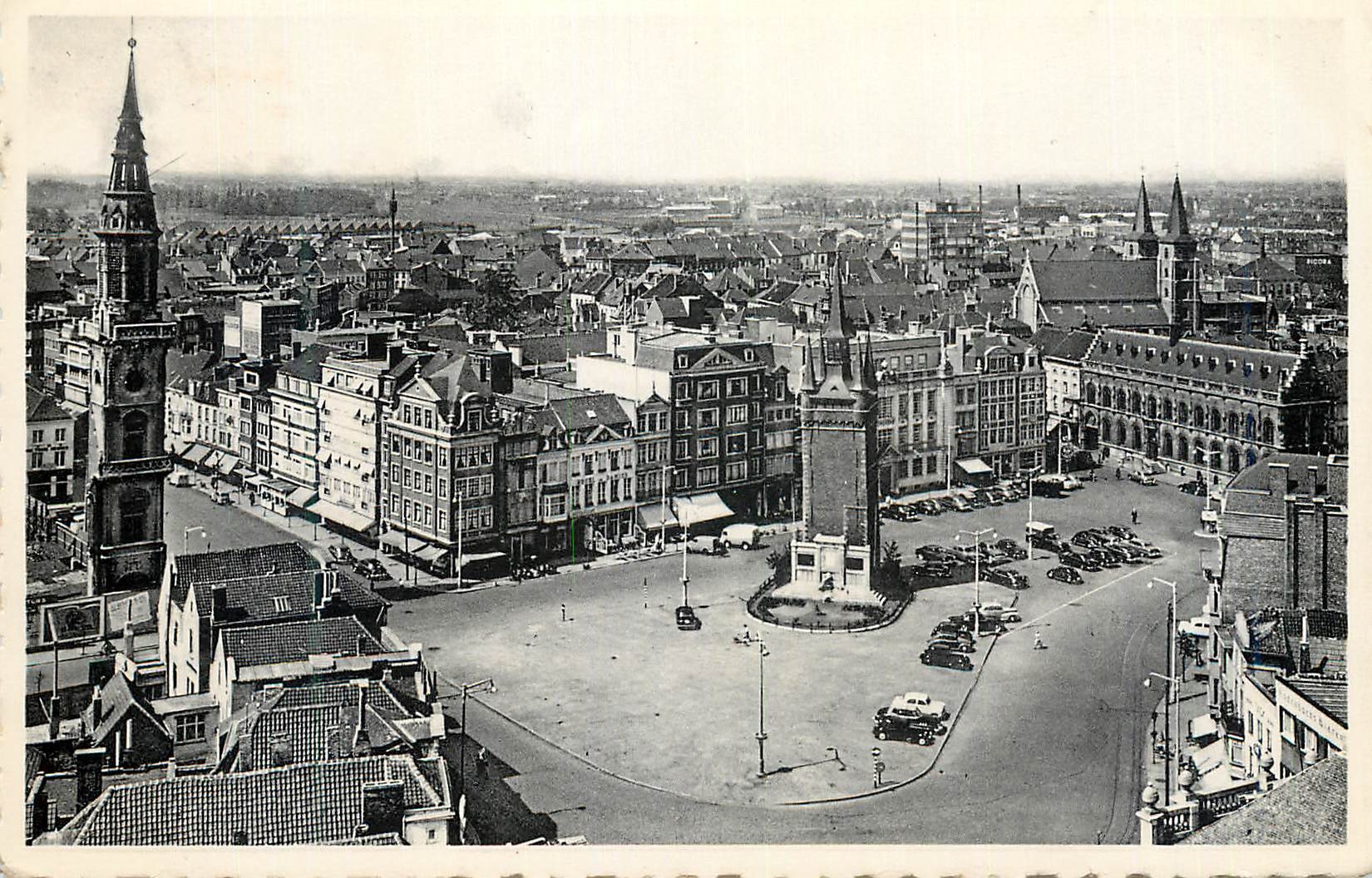 CPM Kortrijk Courtrai Vue panoramique prise de la Tour St Martin 