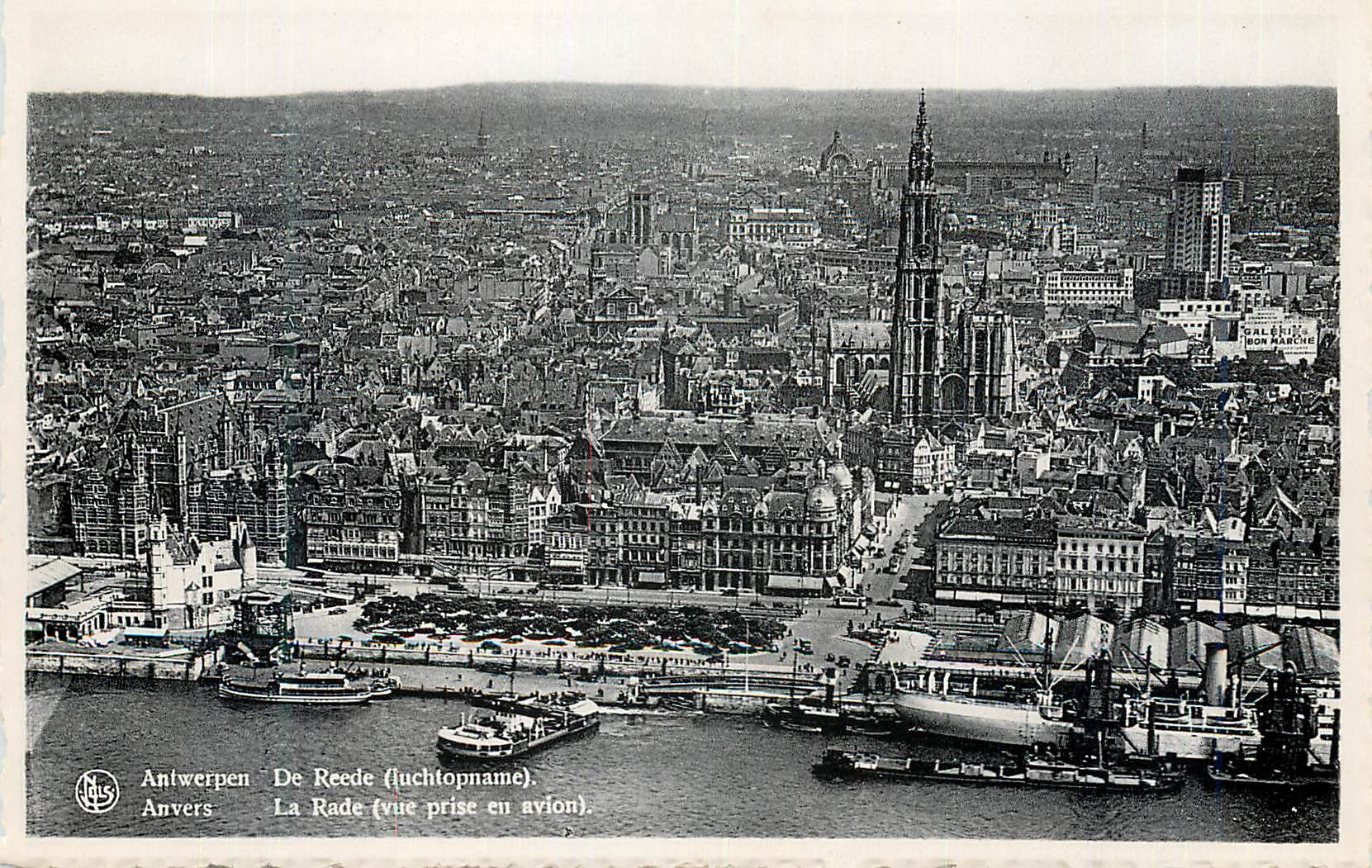 CPM Anvers La Rade vue prise en avion 