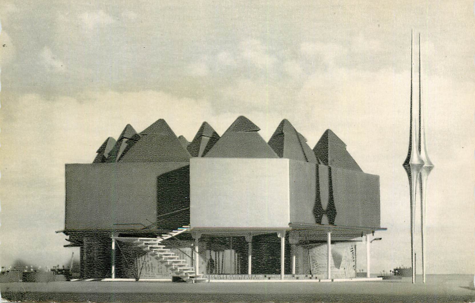 CPM Pavillon de la Librairie Hachette a l'Exposition de Bruxelles 1958