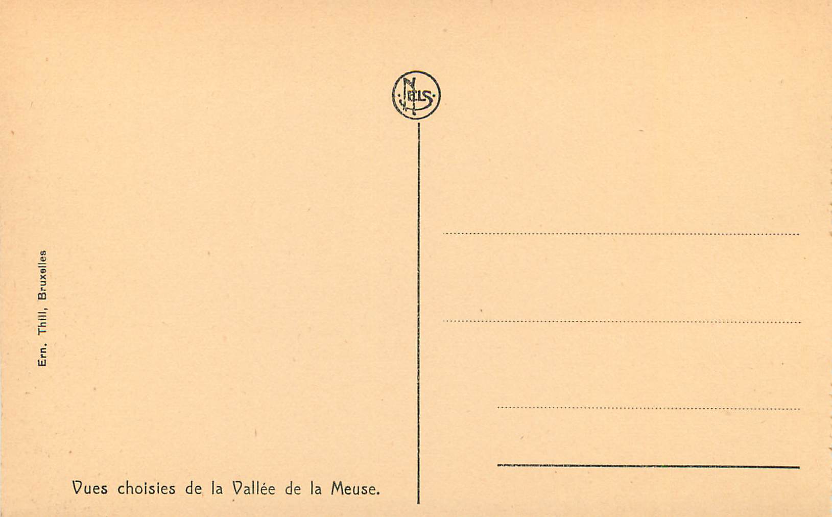 Rochers de Fidevoye — Dvoir — éditeur N. Jais, n° de série non visible — Rückseite
