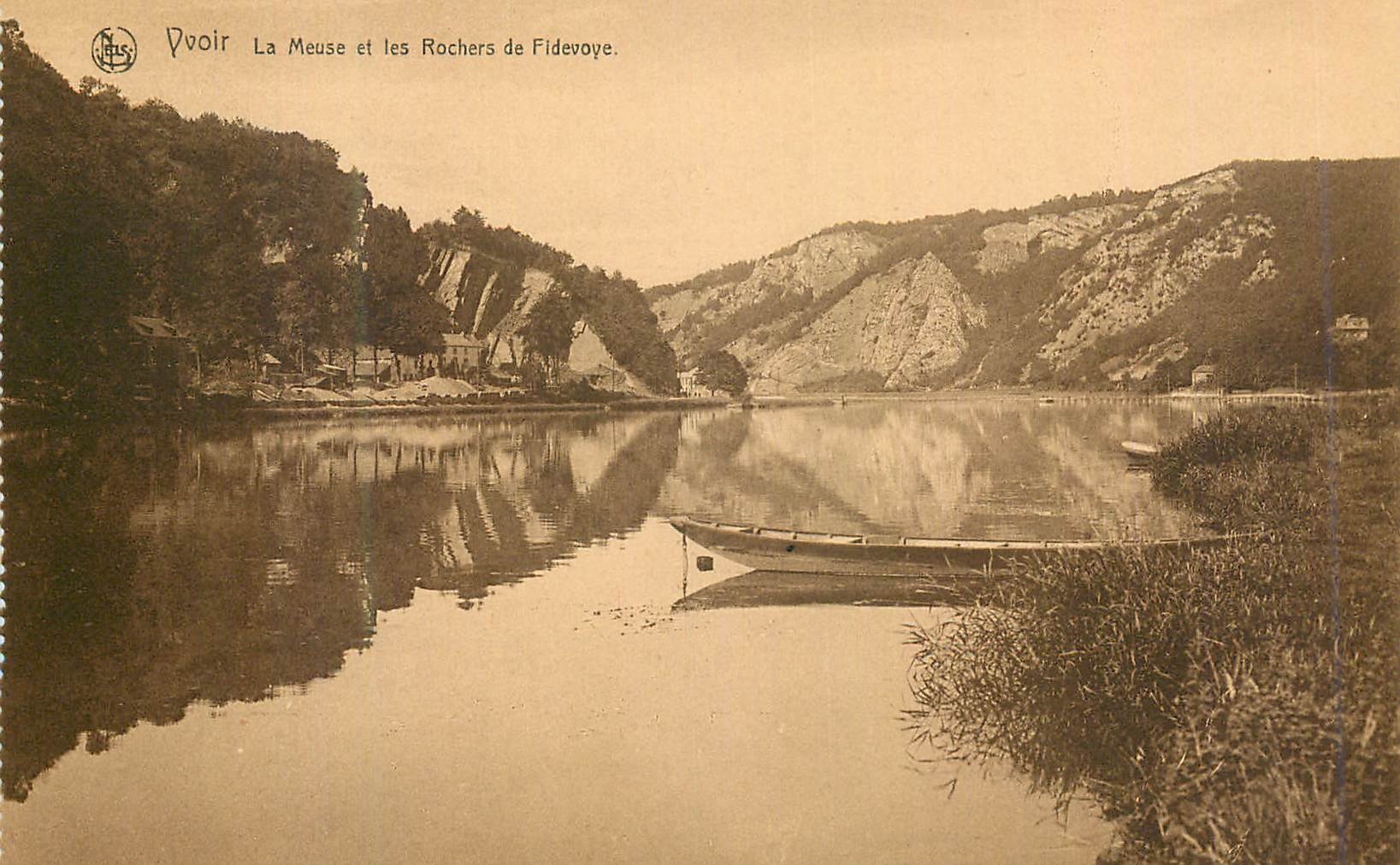 La Meuse et les Rochers de Fidevoye — Dvoir — Éditeur N. ELS, n° de série non visible