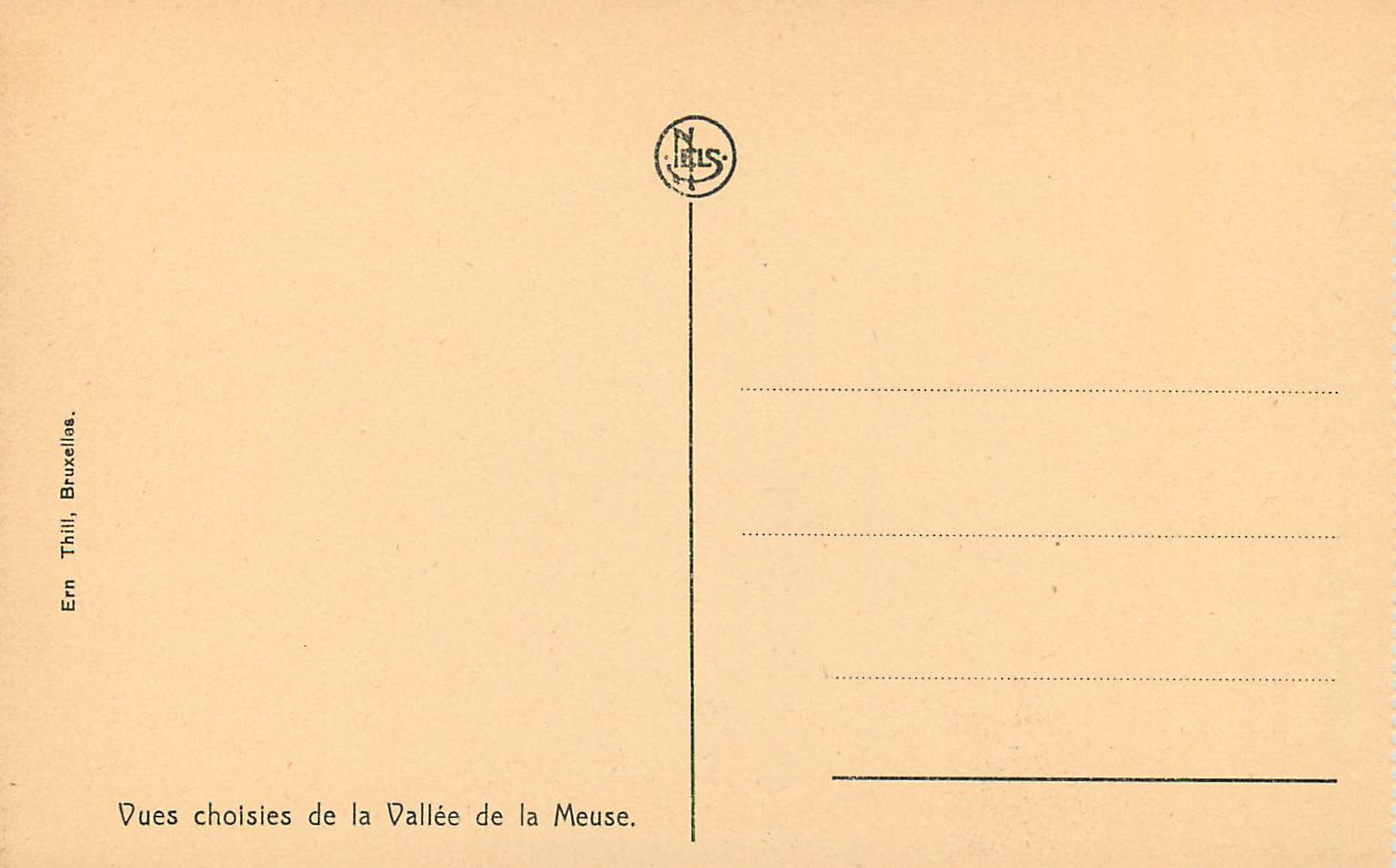 CPM Houx La Meuse Vue prise des Ruines de Pollvache  — Verso