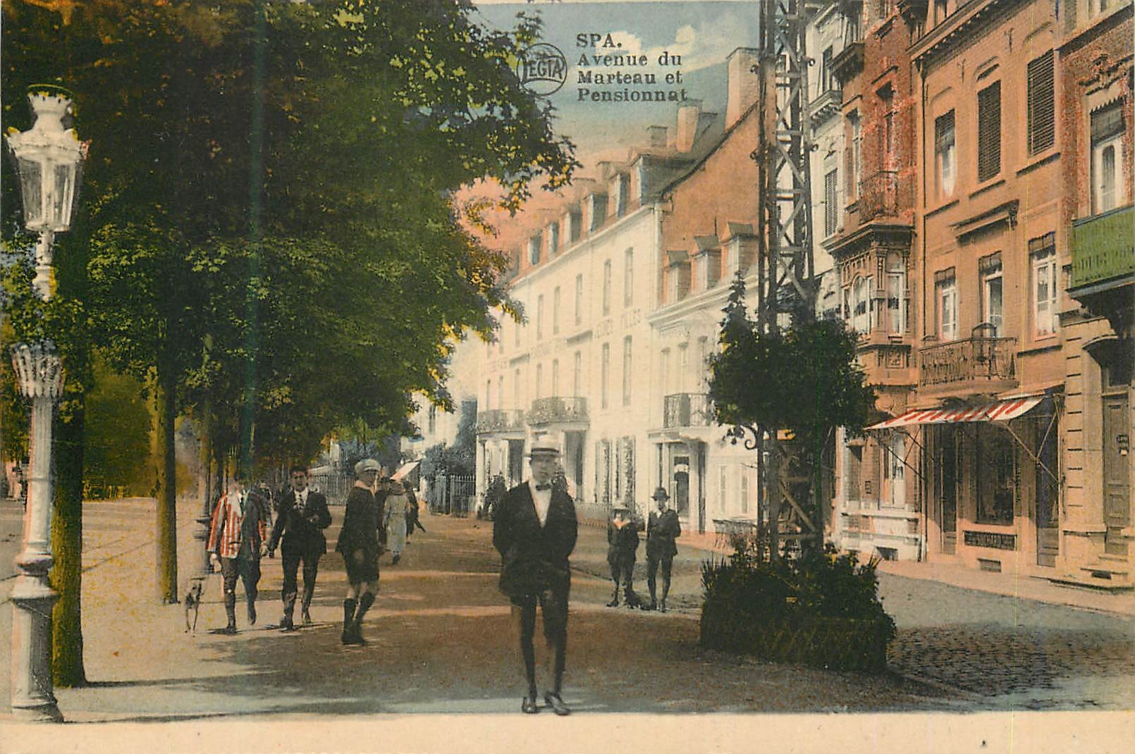 CPM Spa Avenue du Marteau et Pensionnat 