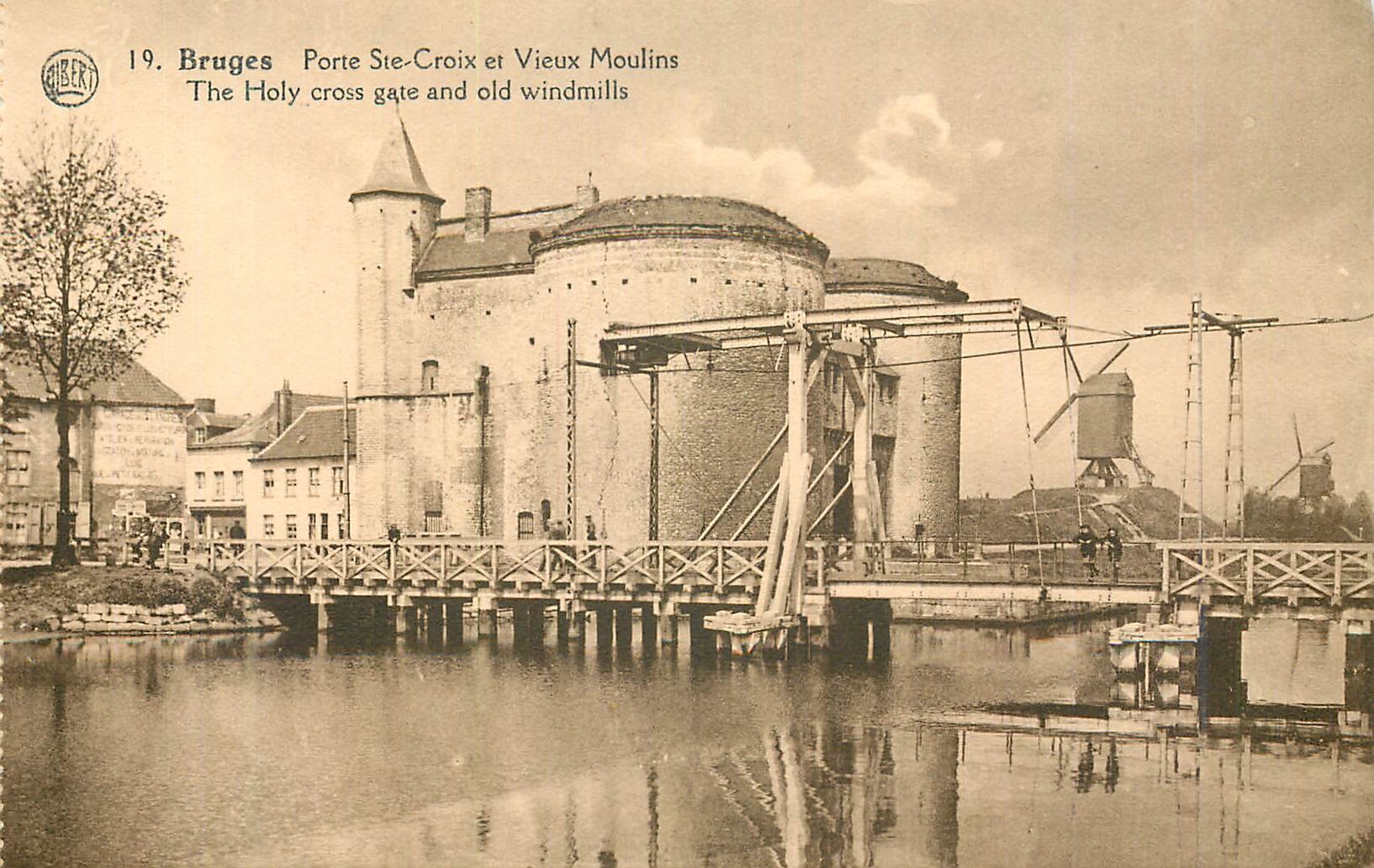 CPM Bruges Porte Ste Croix et Vieux Moulins 