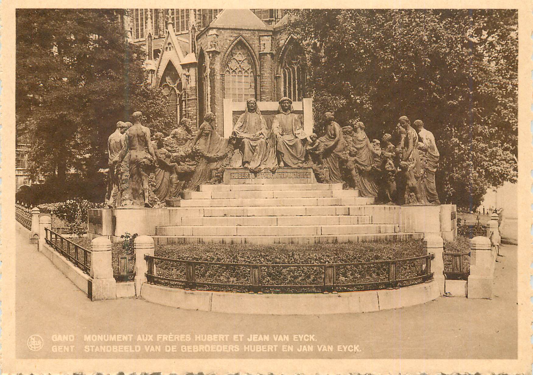 CPM Gand Monument aux freres Hubert et Jean Van Eyck 
