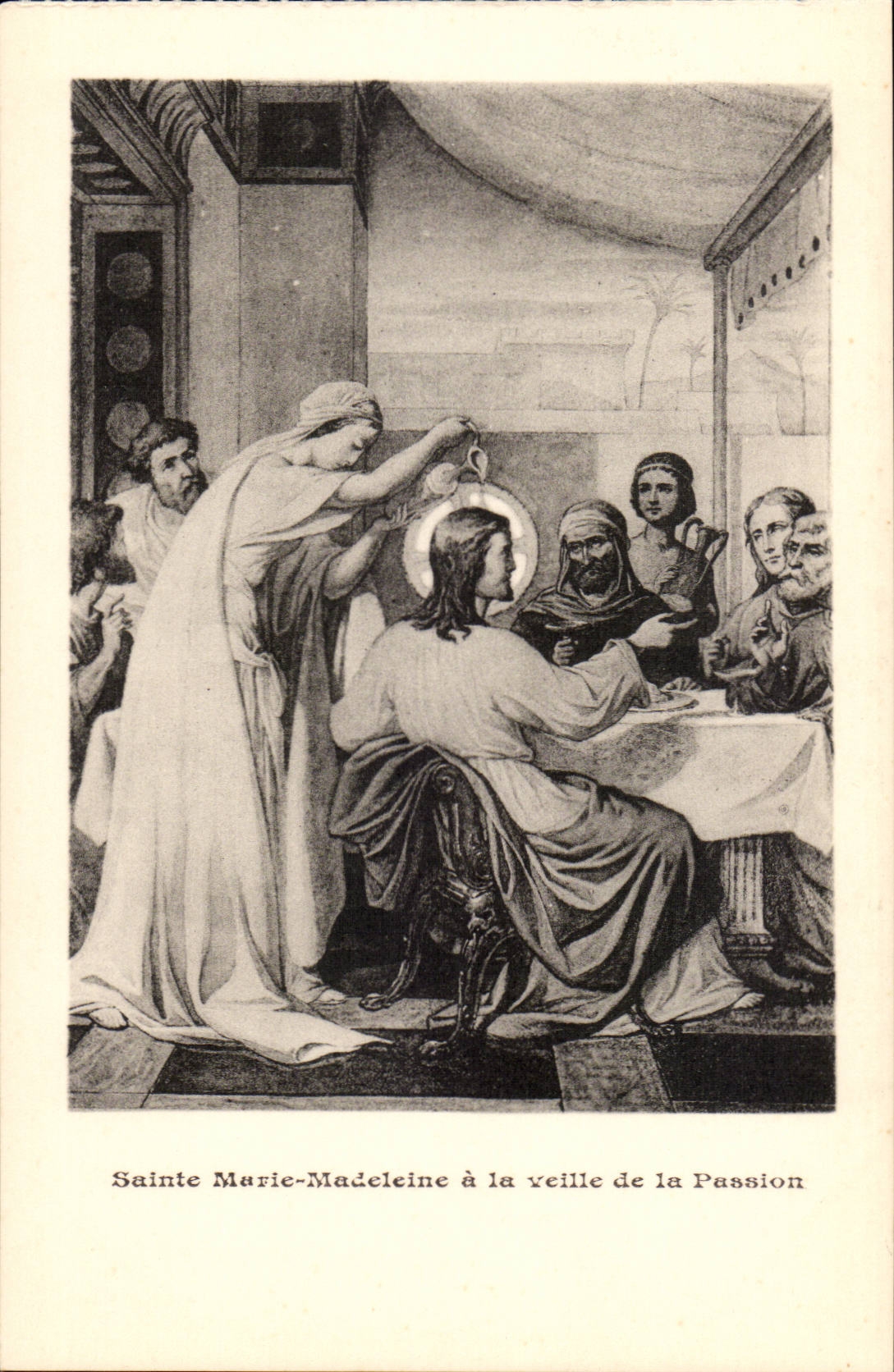 CPA Sainte Madeleine a la veille dela passion (religion)