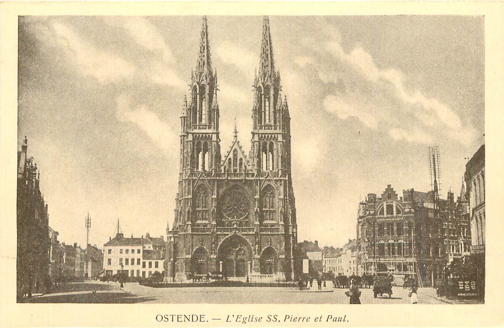 CPA Ostende L Eglise SS Pierre et Paul 